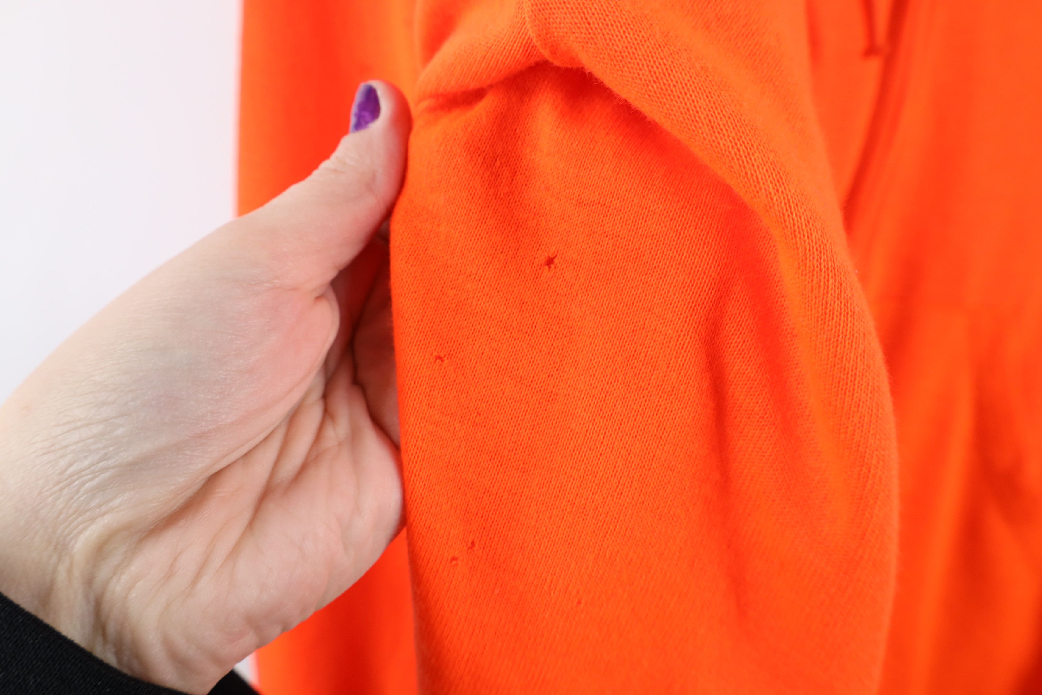 Vintage Vintage 80s Streetwear Full Zip Hoodie Blaze Orange USA Size US L / EU 52-54 / 3 - 14 Thumbnail