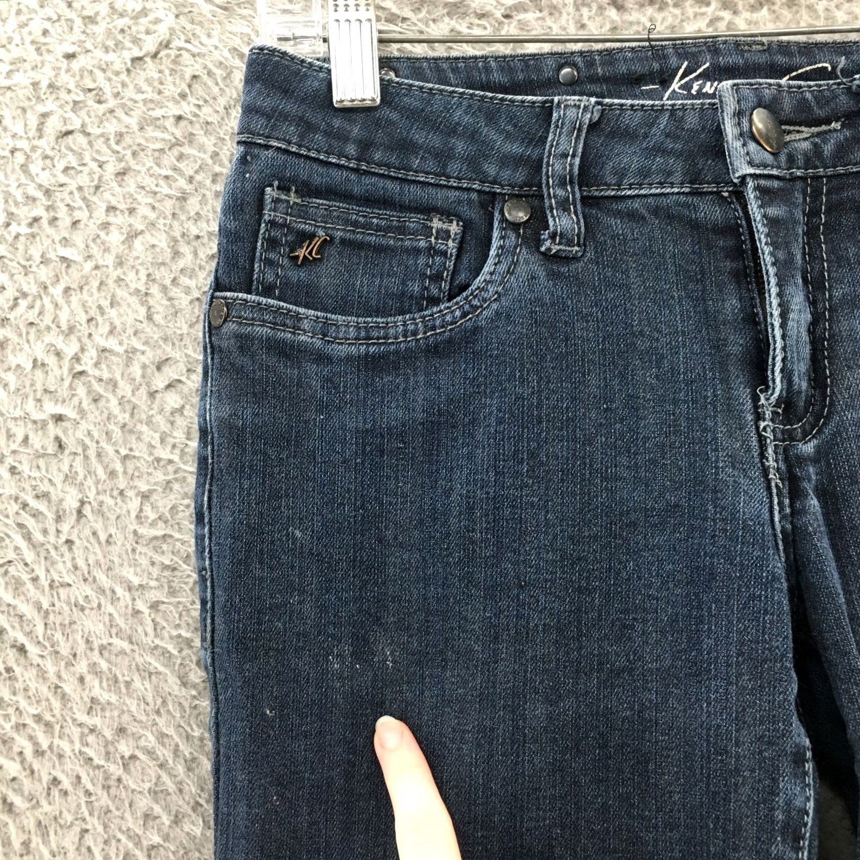 Kenneth Cole Kenneth Cole Jeans Tapered Jeans Womens 25 28x32 Blue Denim Low Rise Zip Fly Shoes? Size 42" / US 20 - 5 Thumbnail