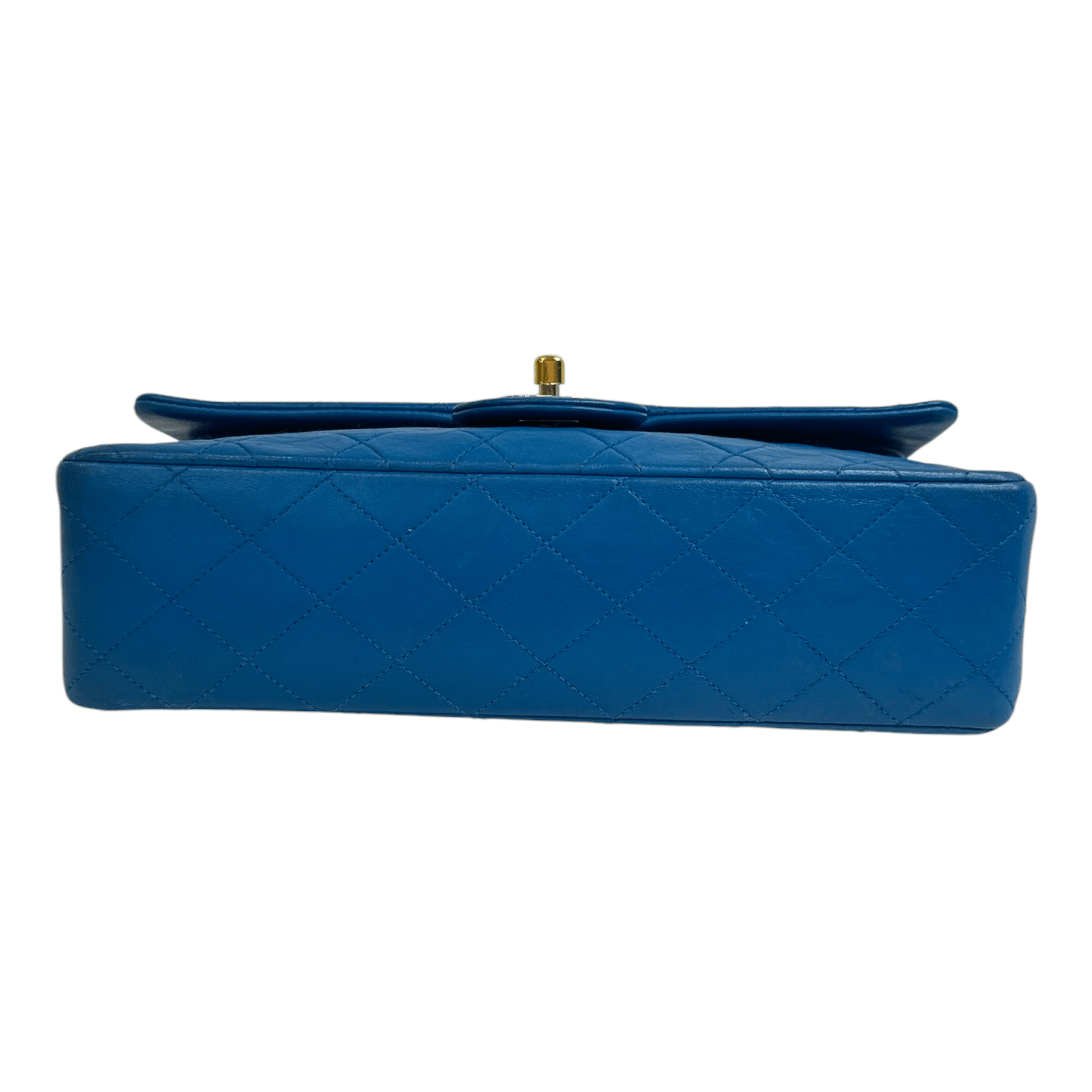 Chanel Chanel Blue Medium Classic Lambskin Double Flap Size ONE SIZE - 3 Thumbnail