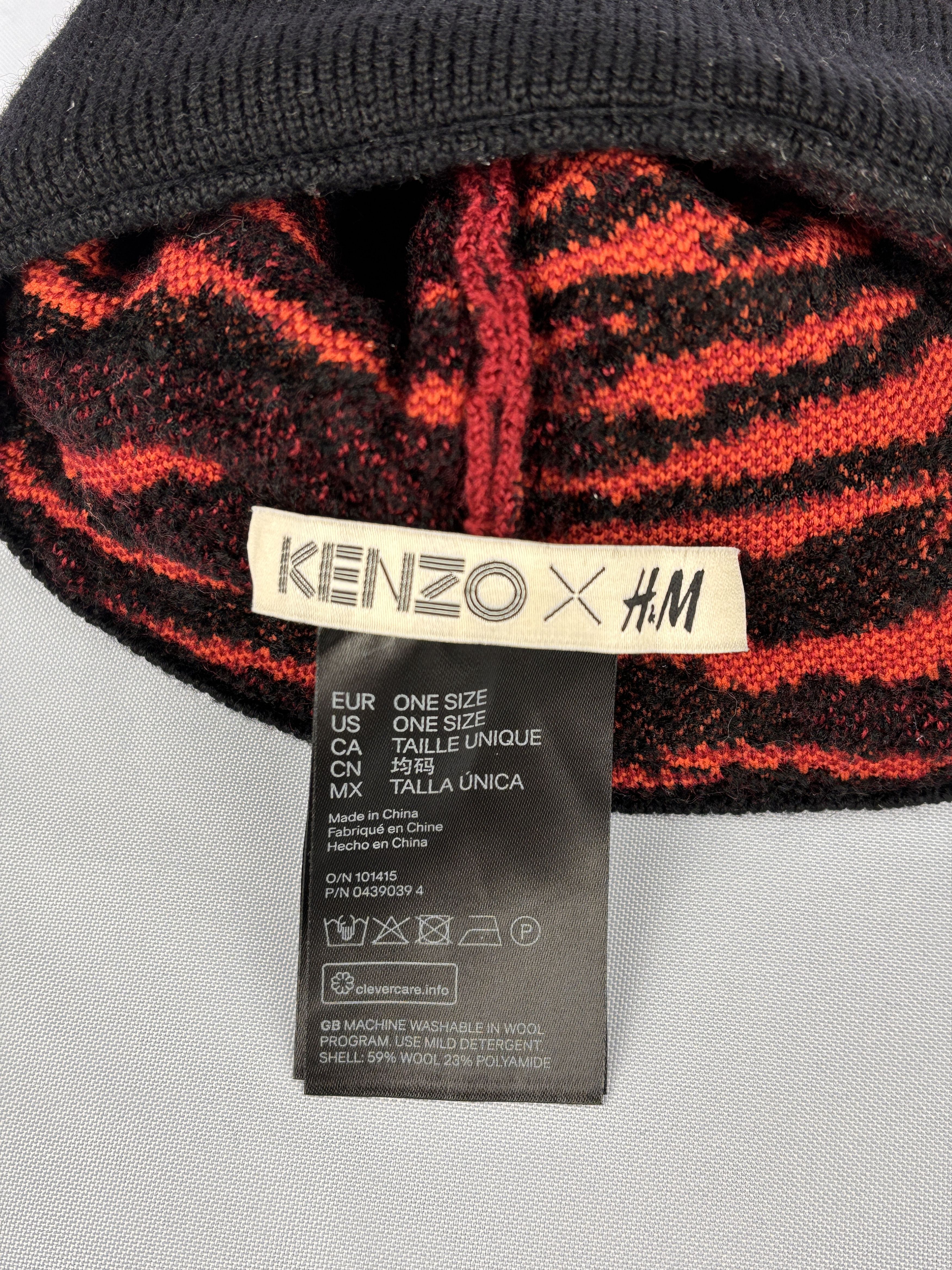 H&M × Kenzo Kenzo x H&M Beanie Hat One Size Wool Blend Size ONE SIZE - 8 Thumbnail
