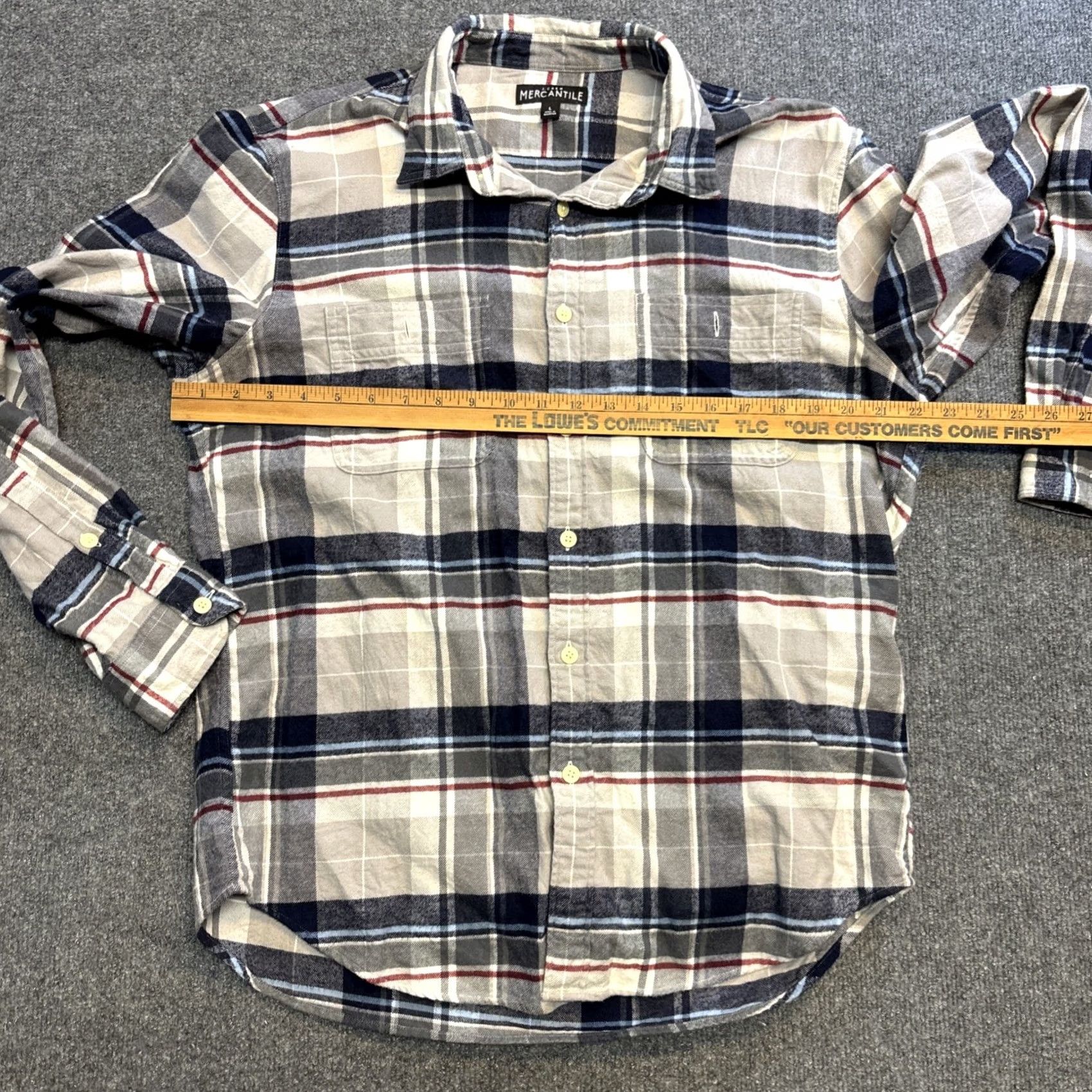 J.Crew J.CREW Mercantile Flex Men's Shirt Large Green Plaid Long Sleeve Button-Down Shirt Size US L / EU 52-54 / 3 - 4 Thumbnail