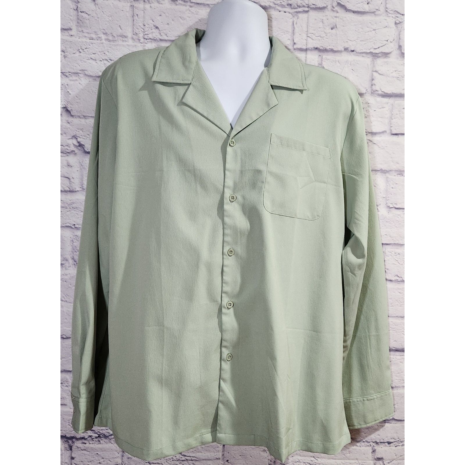 Other COOFANDY Mint Green Button Down Long Sleeve Shirt Large NWOT Size US L / EU 52-54 / 3 - 1 Thumbnail