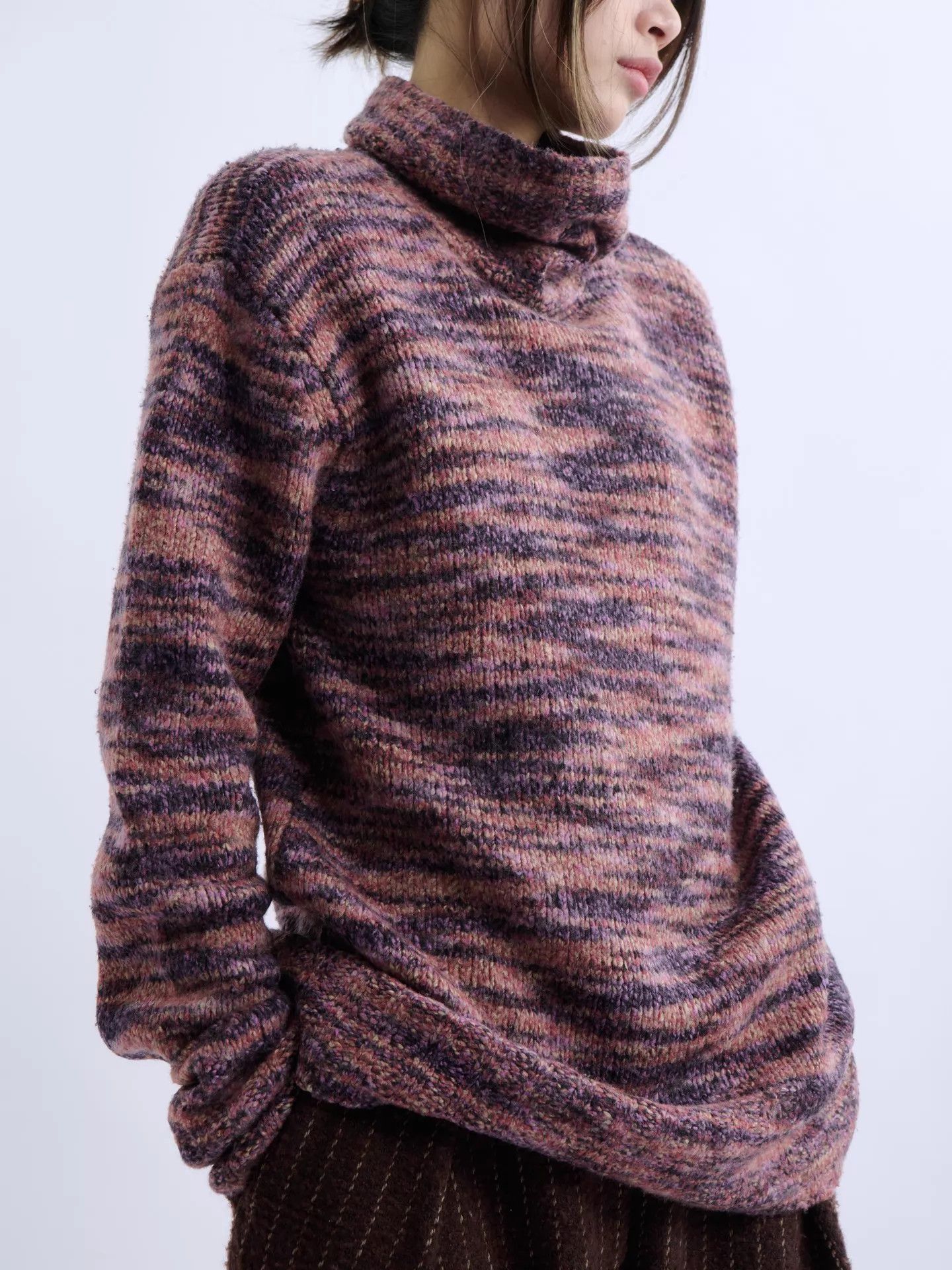 Sies Marjan Sies Marjan Multicolor Wool-Silk Turtleneck Sweater M Size M / US 6-8 / IT 42-44 - 7 Thumbnail