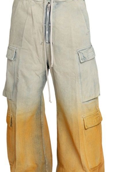 Rick Owens SS24 DRKSHDW denim double bela cargos distressed jumbo nwt Size US 33 - 4 Thumbnail
