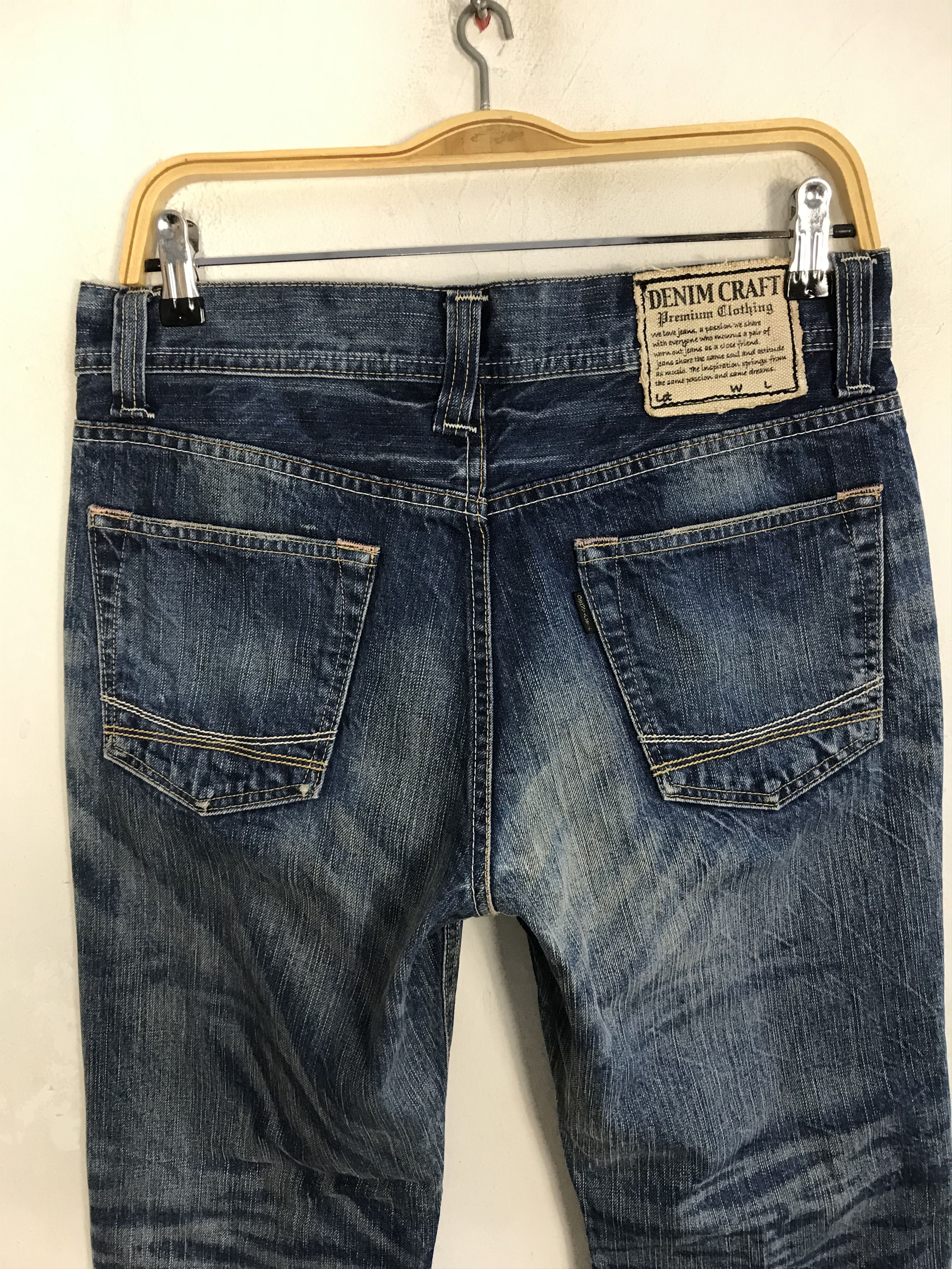 Japanese Brand × Vintage Vintage Denim Craft Premium Clothing Zipper Jeans Design Size US 31 - 10 Thumbnail
