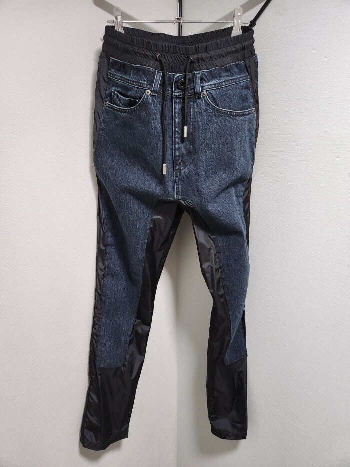 Diesel Black Gold Diesel Black Gold Denim and Nylon pants Size 27" / US 4 / IT 40 - 1 Thumbnail