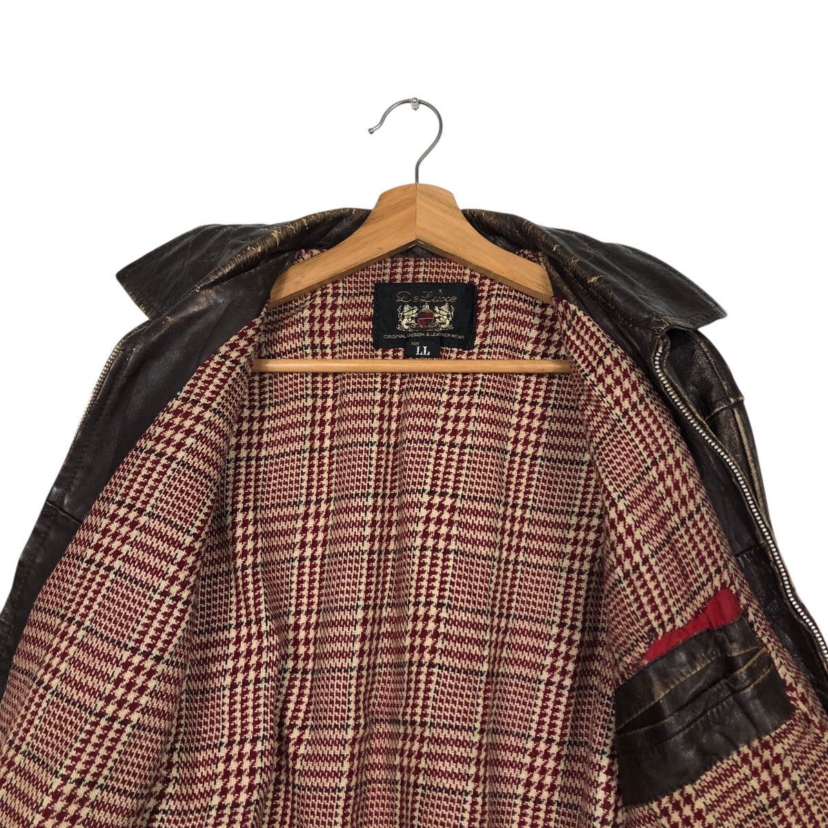 Japanese Brand 📌Vintage Genuine Leather Jacket Deluxe Japan Made Size US L / EU 52-54 / 3 - 15 Thumbnail