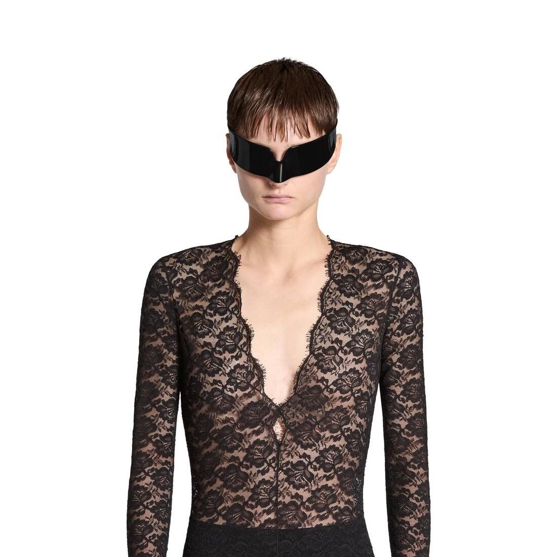 Balenciaga oc11z0825 V-Neck Bodytop in Black Size XL / US 12-14 / IT 48-50 - 4 Thumbnail