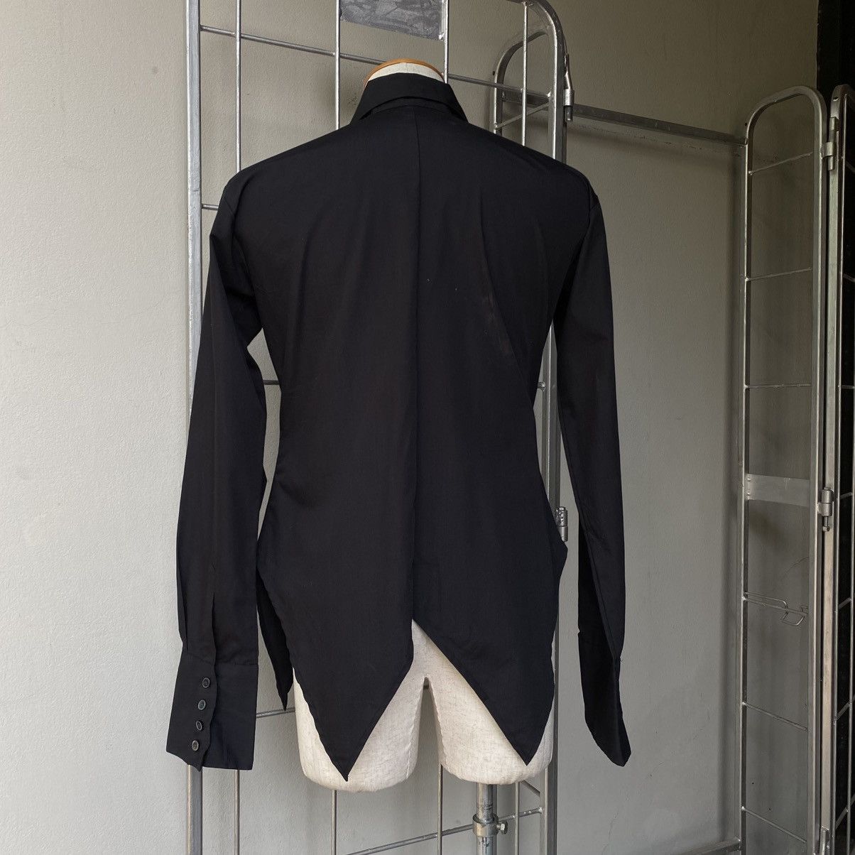 Designer × Japanese Brand Devil'n Bass Y2K Punk Black Lace-Up Symmetrical Shirt Size US L / EU 52-54 / 3 - 16 Thumbnail