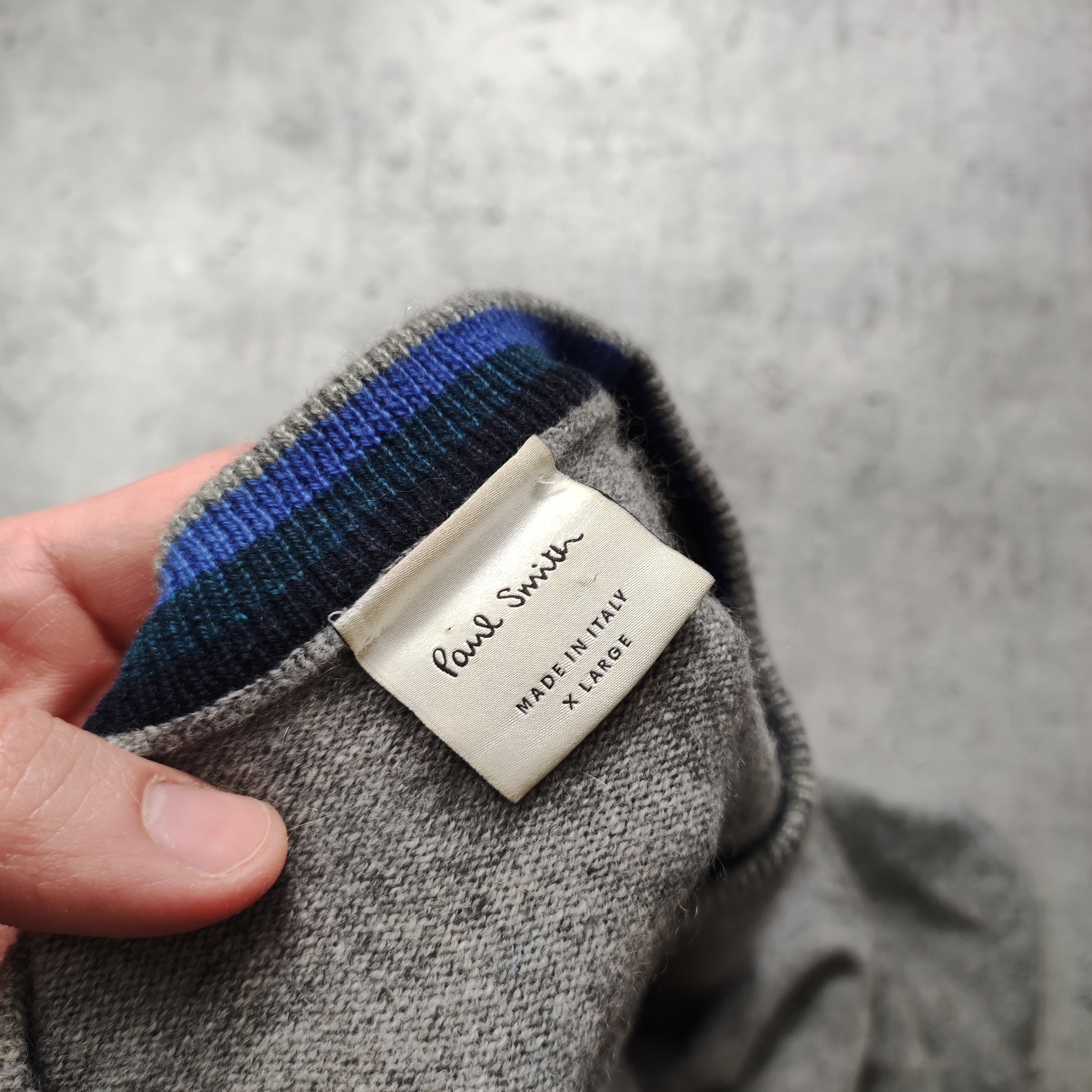 Paul Smith Paul Smith Classic Gray 100% Cashmeree Wool Sweater Size US XL / EU 56 / 4 - 6 Thumbnail