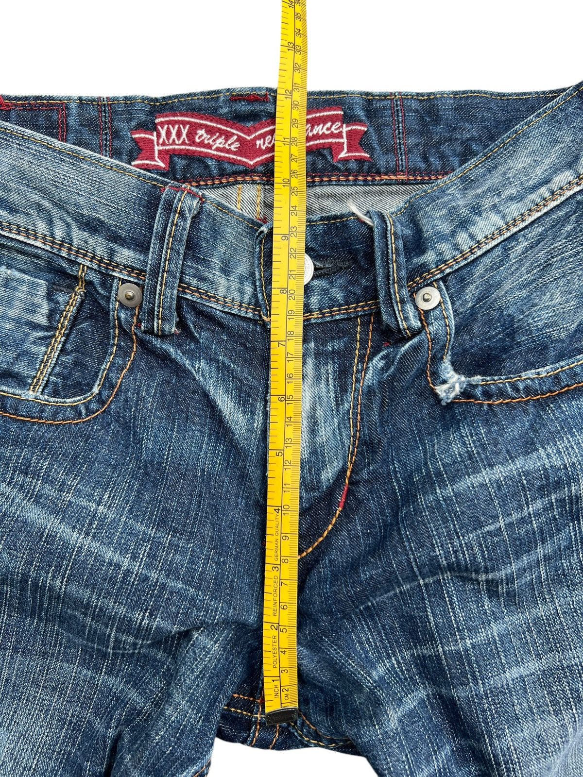Japanese Brand Liberto Japan Paint Splatter Distressed Denim Jeans 30x27 Size 30" / US 8 / IT 44 - 15 Thumbnail
