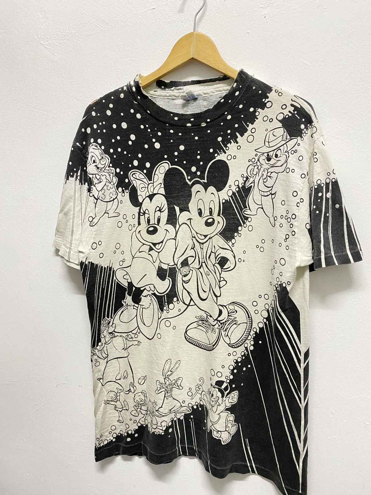 Vintage Vintage Aop Mickey Mouse Distressed Size US L / EU 52-54 / 3 - 2 Thumbnail