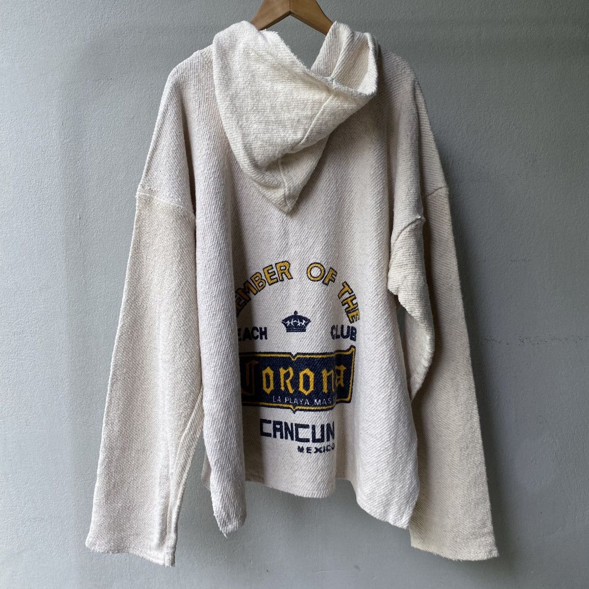 Vintage Beige Corona Cancun Baja Hoodie Size US L / EU 52-54 / 3 - 2 Thumbnail