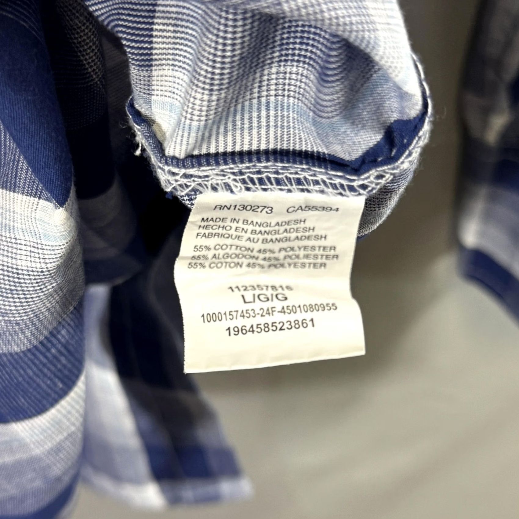 Wrangler VINTAGE Wrangler Shirt Mens Large Blue White Plaid Western Cowboy Pearl Snap Long Sleeve Size US L / EU 52-54 / 3 - 7 Thumbnail