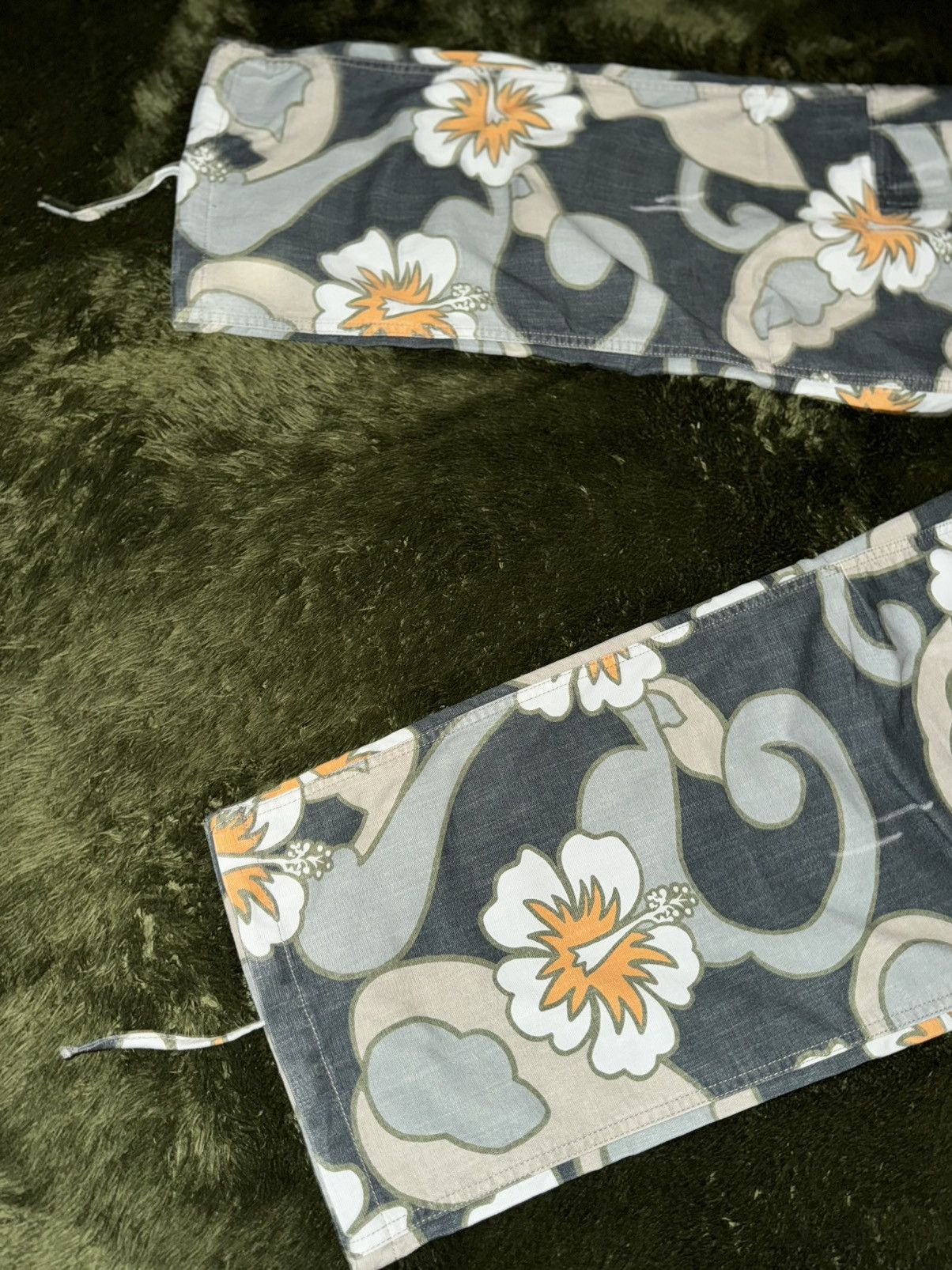 ERL [L] ERL light canvas hibiscus printing cargo pants Size US 36 / EU 52 - 8 Thumbnail