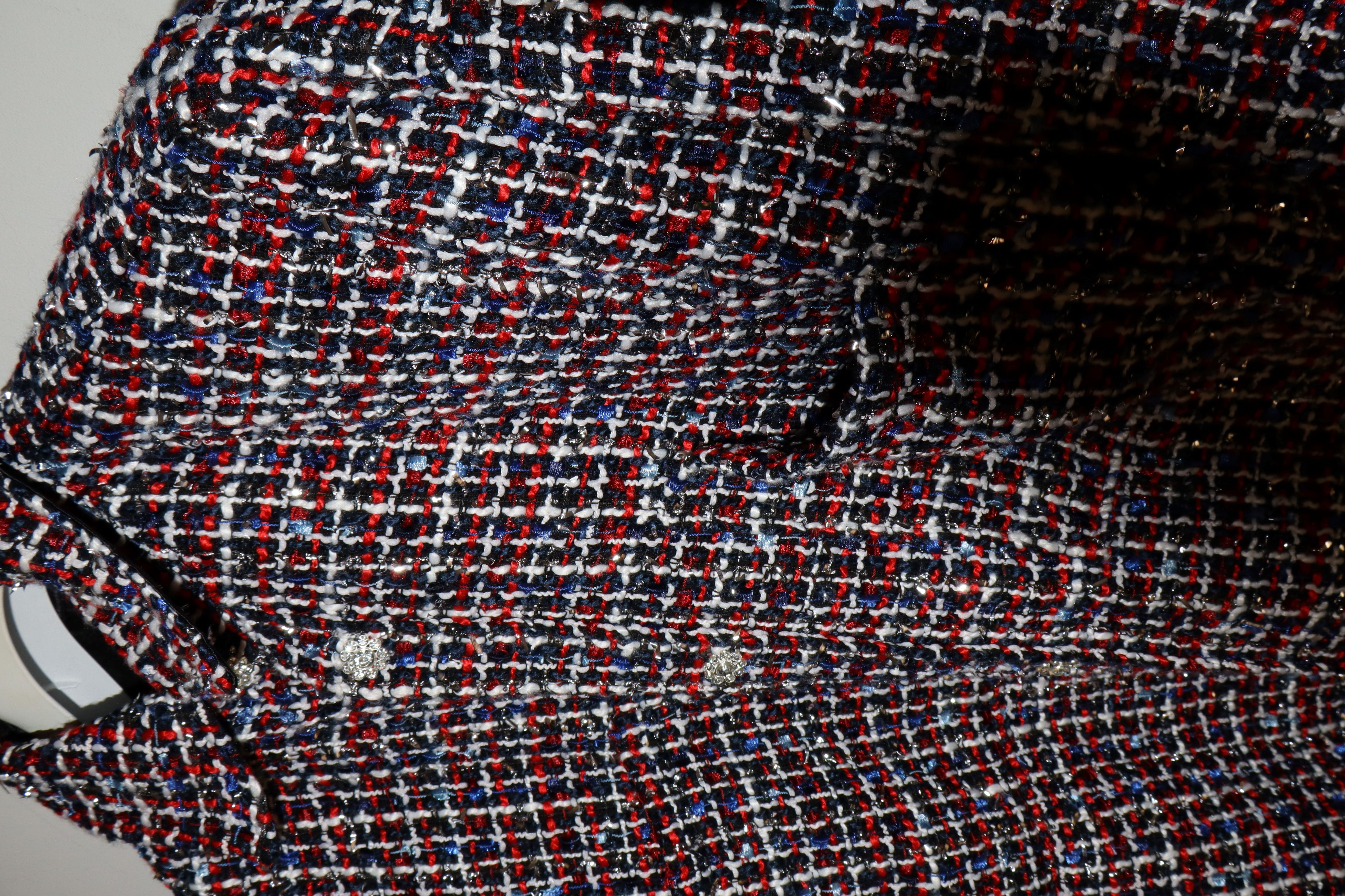 Faith Connexion oversized tweed jewel shirt Size US S / EU 44-46 / 1 - 14 Thumbnail