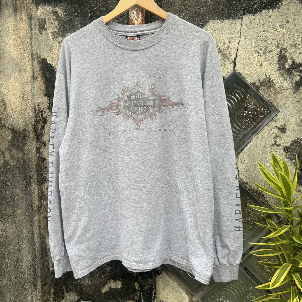 Harley Davidson “VINTAGE 1998” HARLEY DAVIDSON WIRE FLAME TEE Size US XL / EU 56 / 4 - 1 Thumbnail
