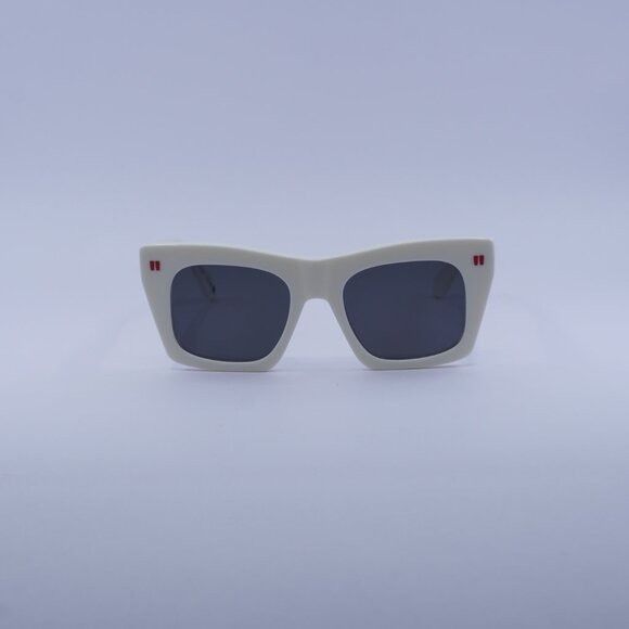 Off-White Off-White OERI13Y SELMA 0107 Sunglasses White Square Frame Size ONE SIZE - 2 Thumbnail