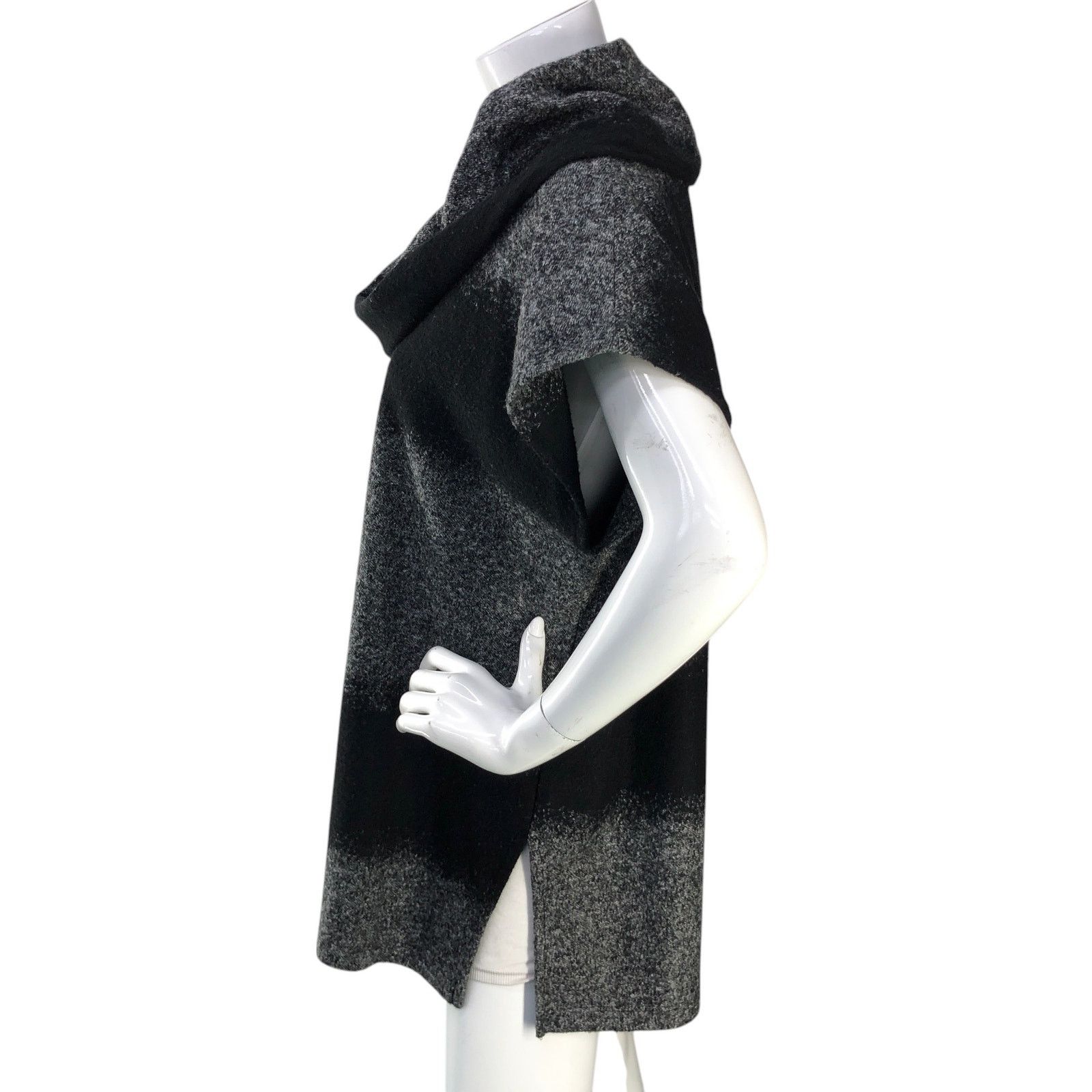 Bryn Walker Bryn Walker Size S Sweater Knit Tunic Cowl Neck Striped Gray Size S / US 4 / IT 40 - 5 Thumbnail