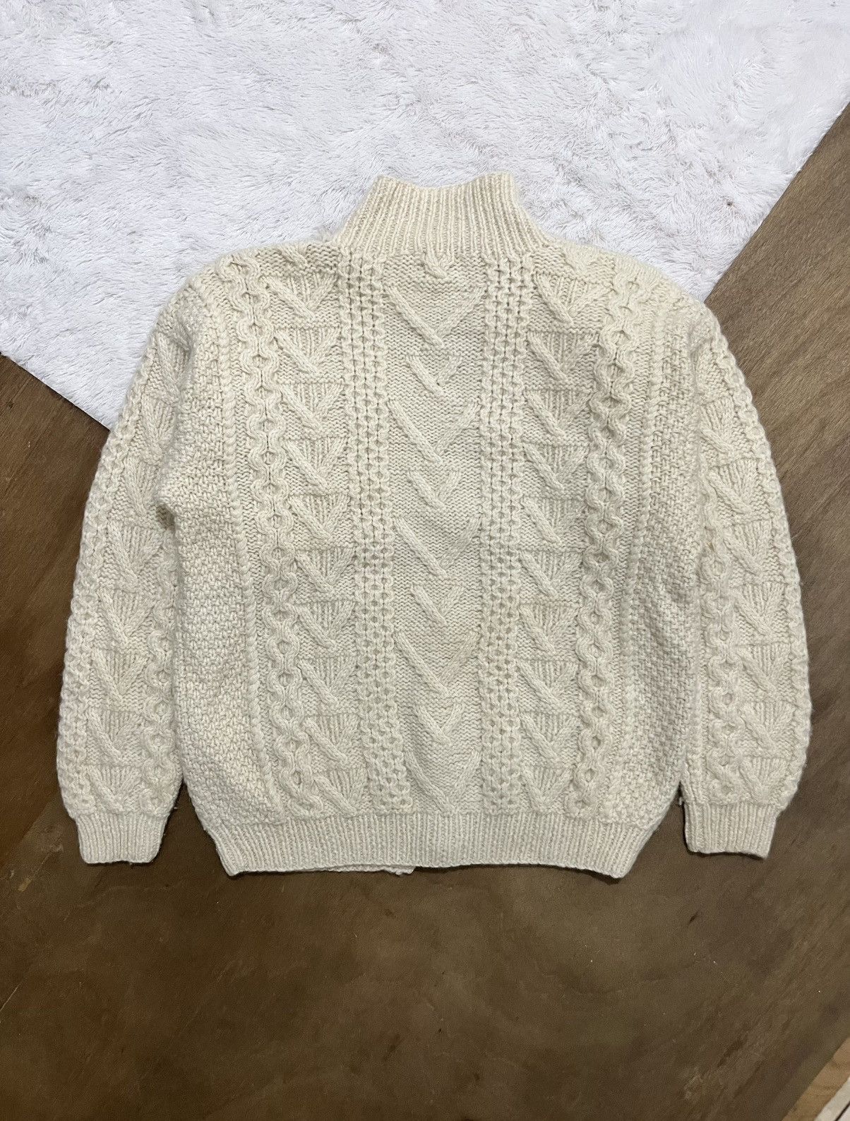SHIPS Vintage SHIPS Japan Heavyweight Hand-Knit Wool Cardigan Size US M / EU 48-50 / 2 - 6 Thumbnail