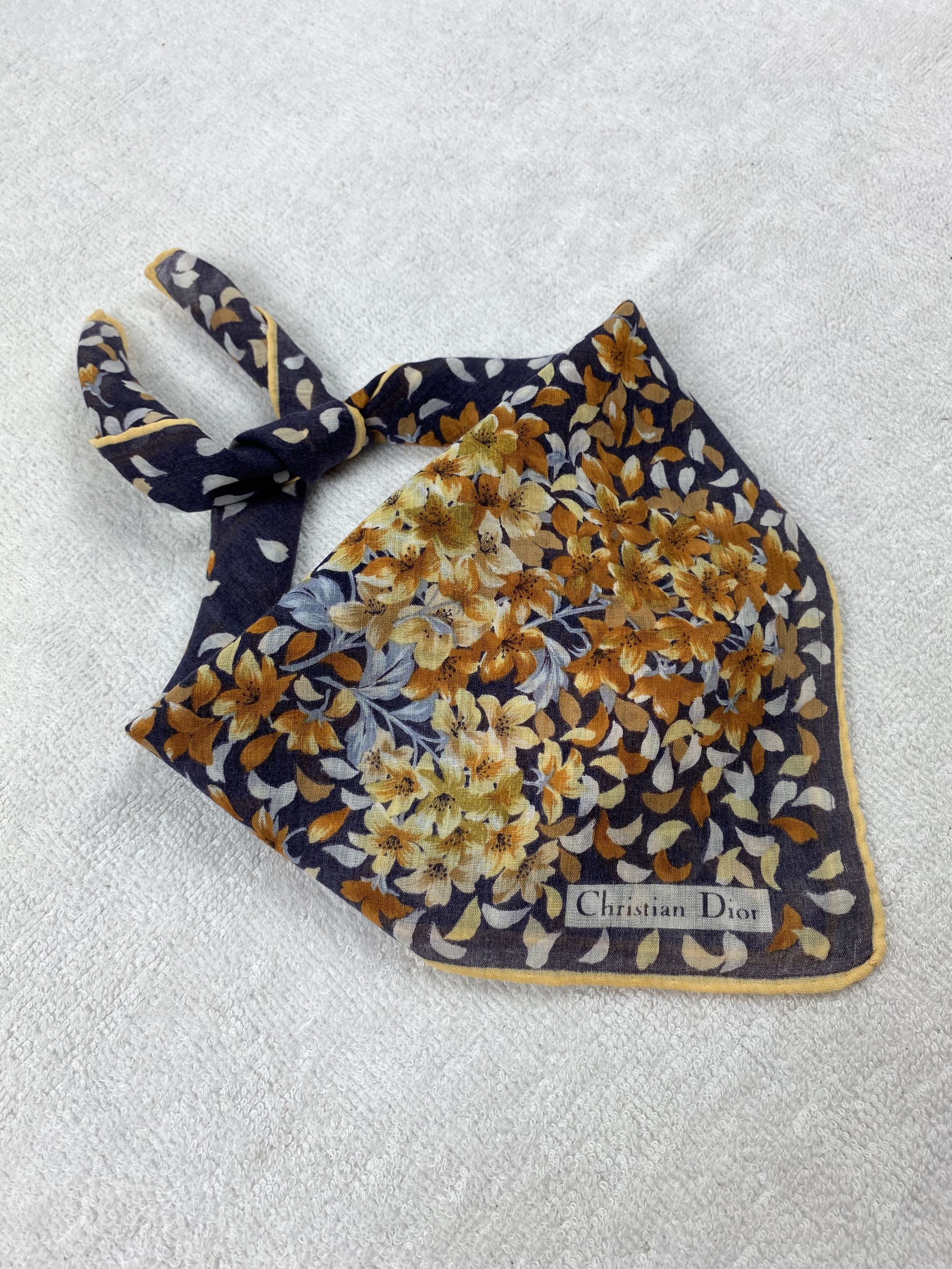 Vintage Christian Dior Handkerchief / Bandana / Neckerchief Size ONE SIZE - 2 Thumbnail