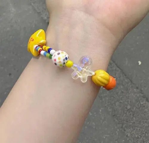 Jewelry Colorful Beaded Bracelet Size ONE SIZE - 4 Thumbnail