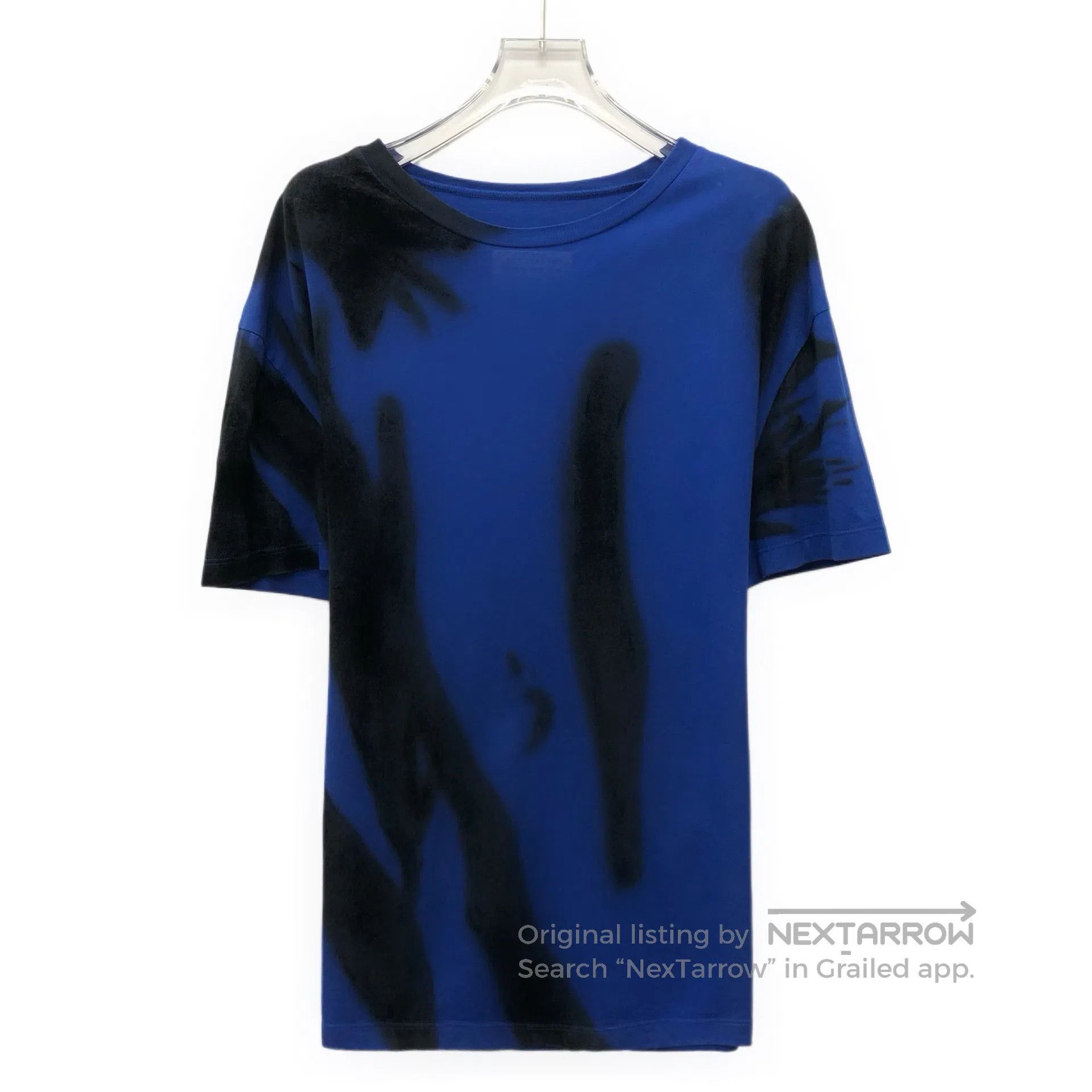 Maison Margiela Maison Maigiela Dark blue tie-dye print cotton round-neck Size US S / EU 44-46 / 1 - 1 Thumbnail