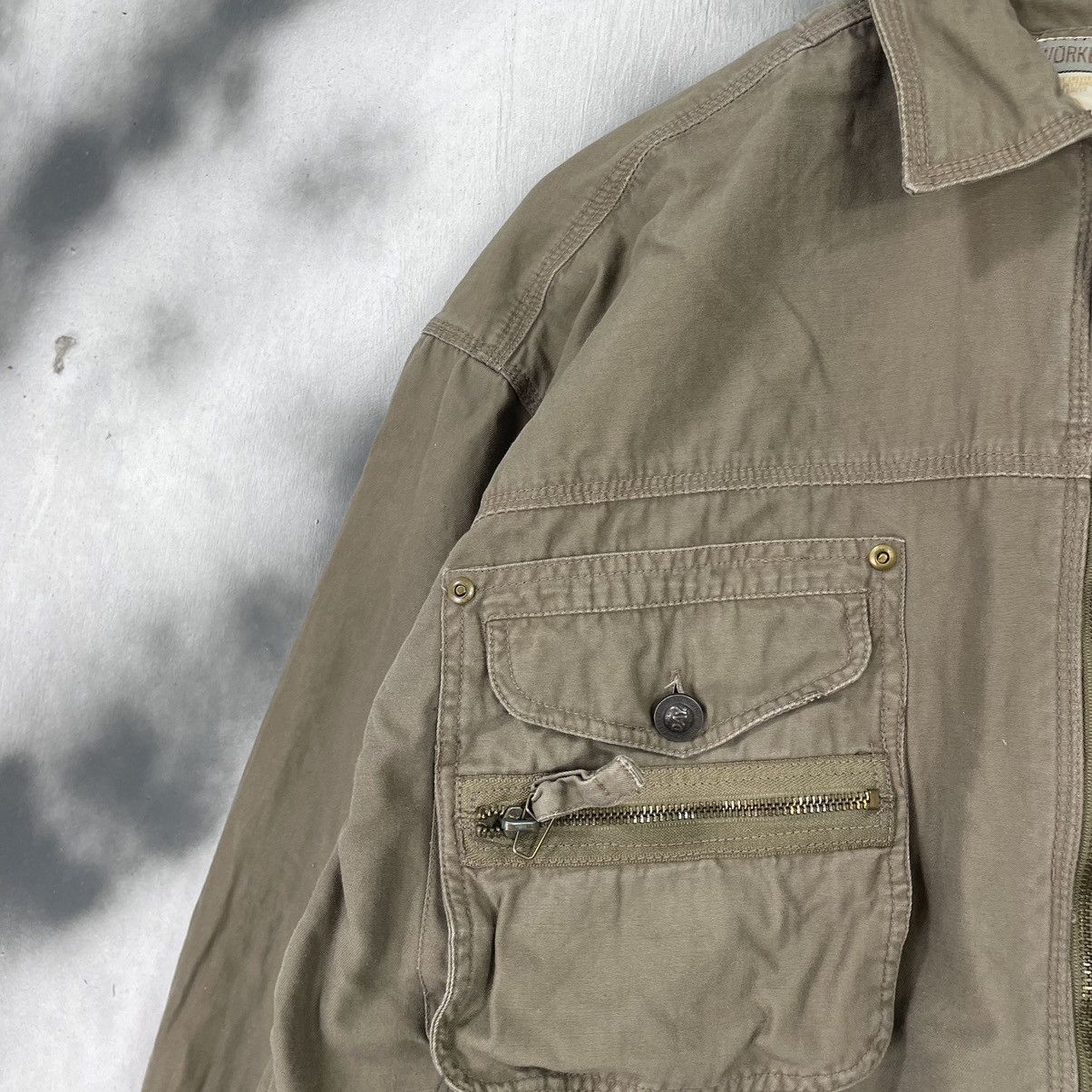 Vintage Worker Man Tactical Multi Pocket Zipper Jacket Size US L / EU 52-54 / 3 - 3 Thumbnail