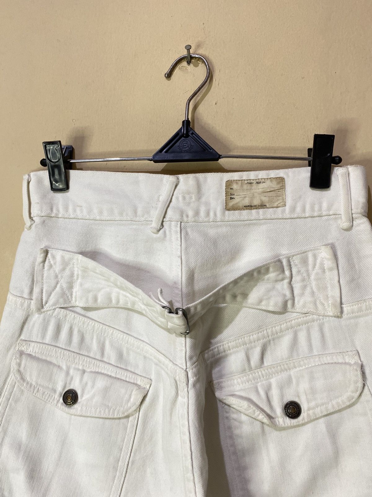 Kapital Kapital Japan White Denim Buckleback Size US 27 - 12 Thumbnail