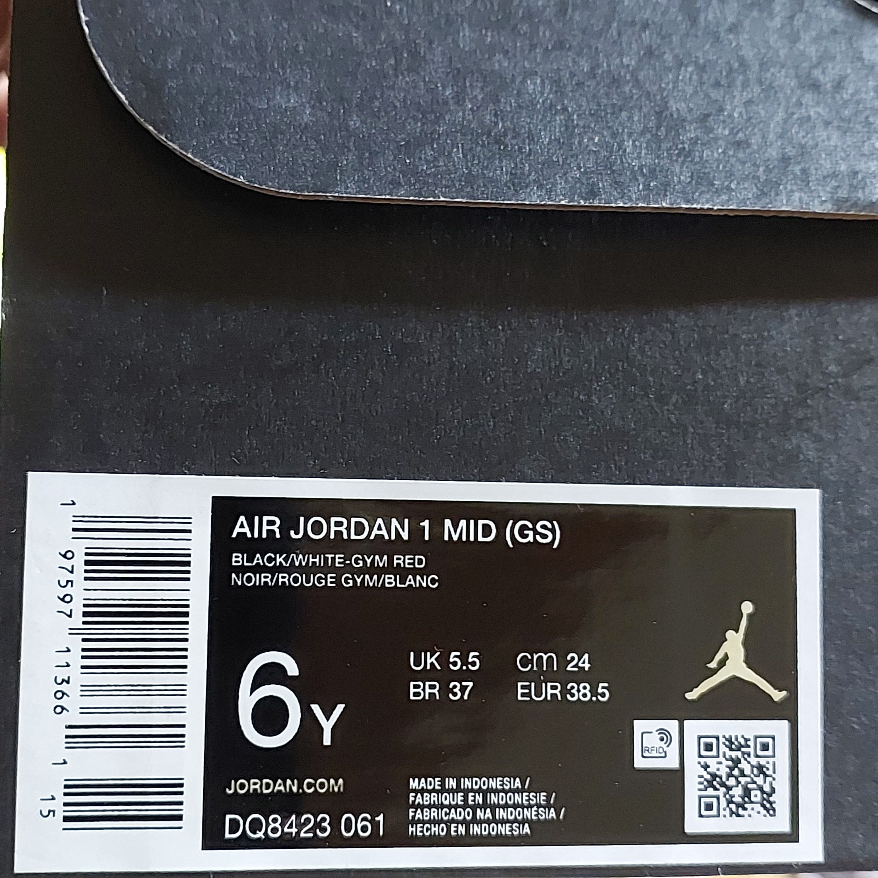 Jordan Brand Air Jordan 1 Mid Gym Red 6Y (GS) (Good Condition) Size US 6 / EU 39 - 7 Thumbnail