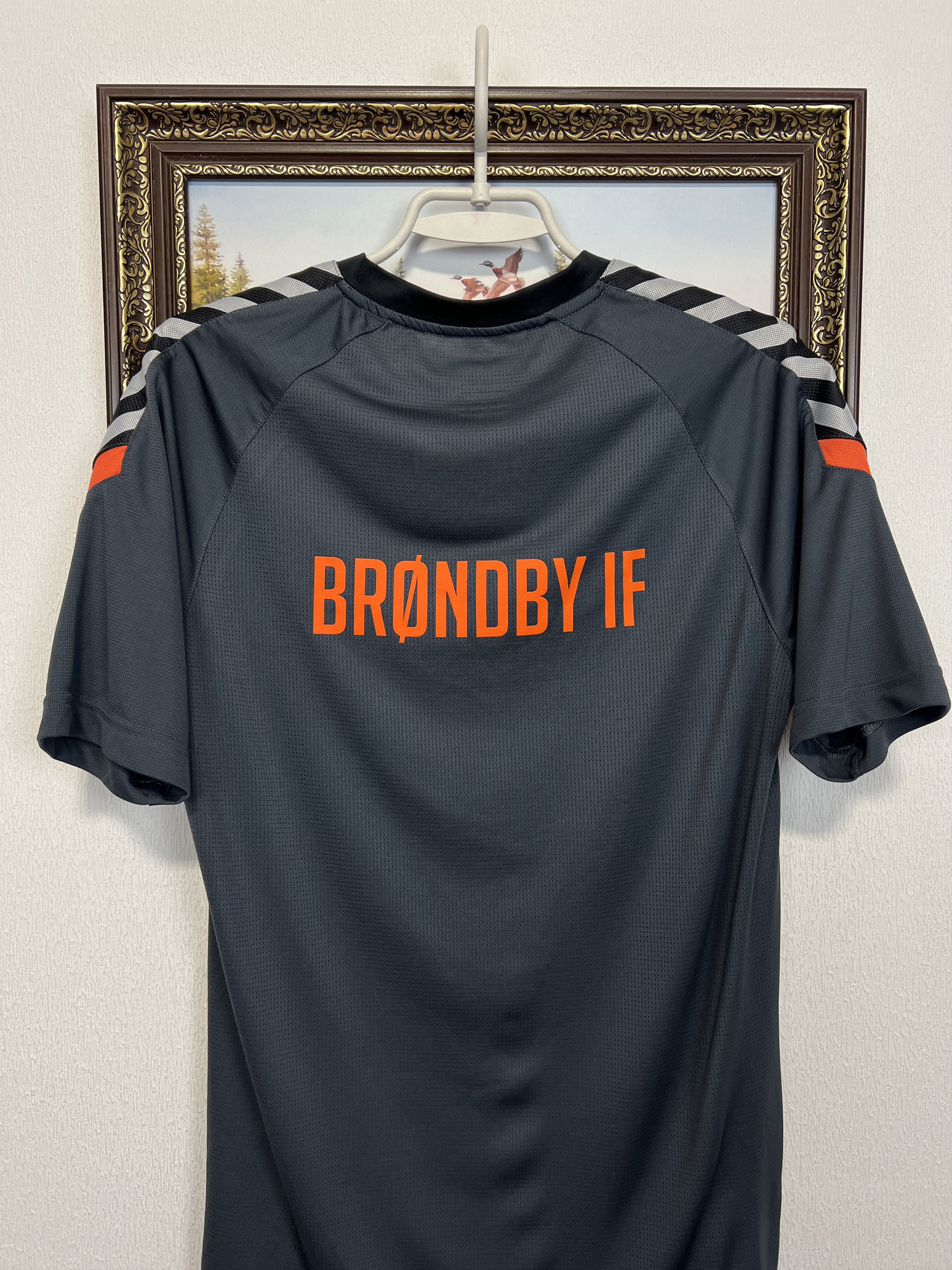 Hummel Brondby football shirt Soccer Train Jersey Sport Trikot Rare Size US S / EU 44-46 / 1 - 7 Thumbnail