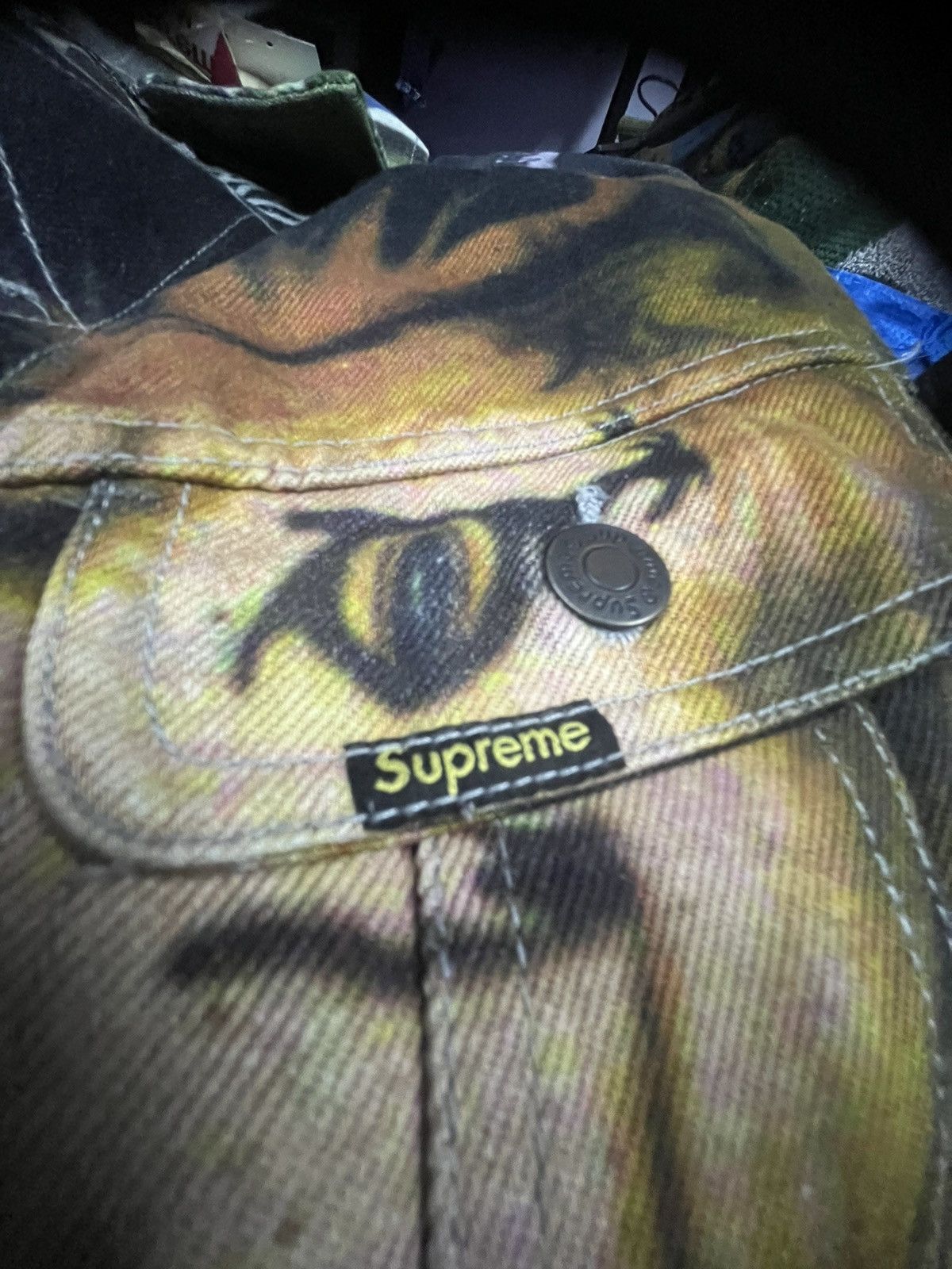 Supreme FW18 Supreme Lion’s Den Denim Trucker Jacket Multicolour Size US M / EU 48-50 / 2 - 17 Thumbnail