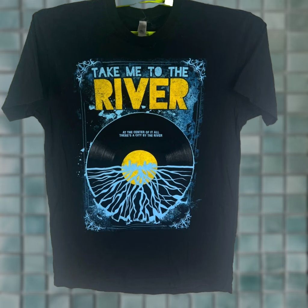 Next Level VINTAGE Next Level Concert T-Shirt Adult Small Black Music 80s 90s Take Me To The River Size US S / EU 44-46 / 1 - 1 Thumbnail