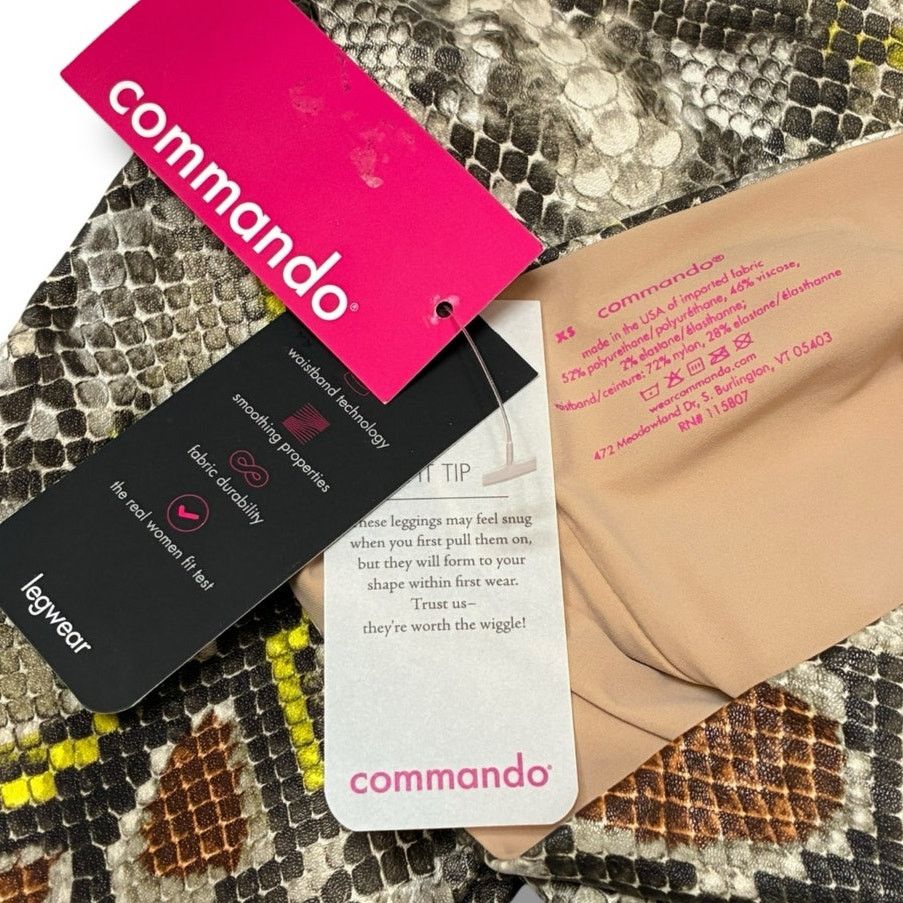 Commando Commando Control Neon Snake Faux Leather Animal Legging NWT Size 25" / US 0 / IT 36 - 11 Thumbnail