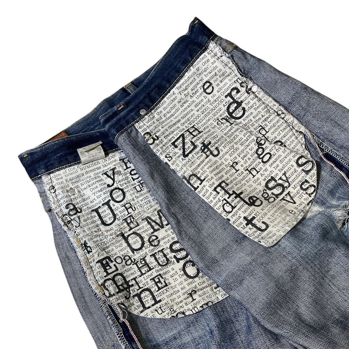 Number (N)ine Levis Number (N)ine Takahiro Miyashita Selvedge Jeans Size US 31 - 9 Thumbnail