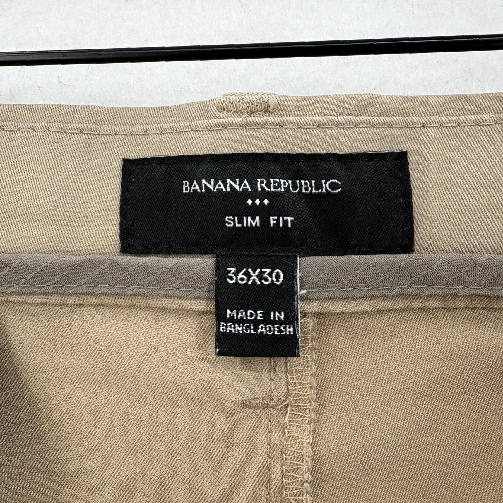 Banana Republic Banana Republic Pants Mens 36x30 Beige Core Temp Chino Slim Fit Stretch Casual Size US 36 / EU 52 - 4 Thumbnail