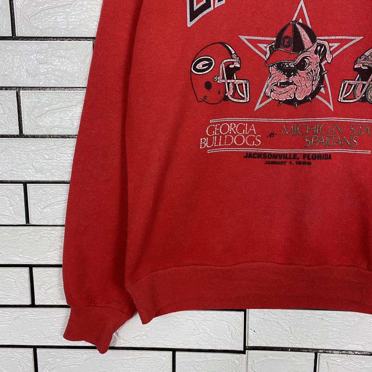 Vintage Vtg 99 Mazda Gator Bowl Georgia Bulldogs vs Michigan State Size US L / EU 52-54 / 3 - 5 Thumbnail