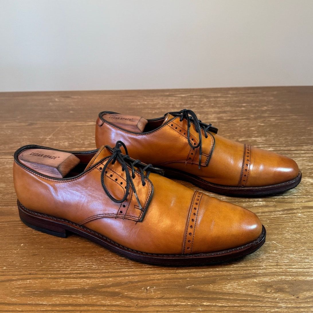 Allen Edmonds Clifton Cap Toe Shoes Walnut Calf, size 9.5 D display picture 3