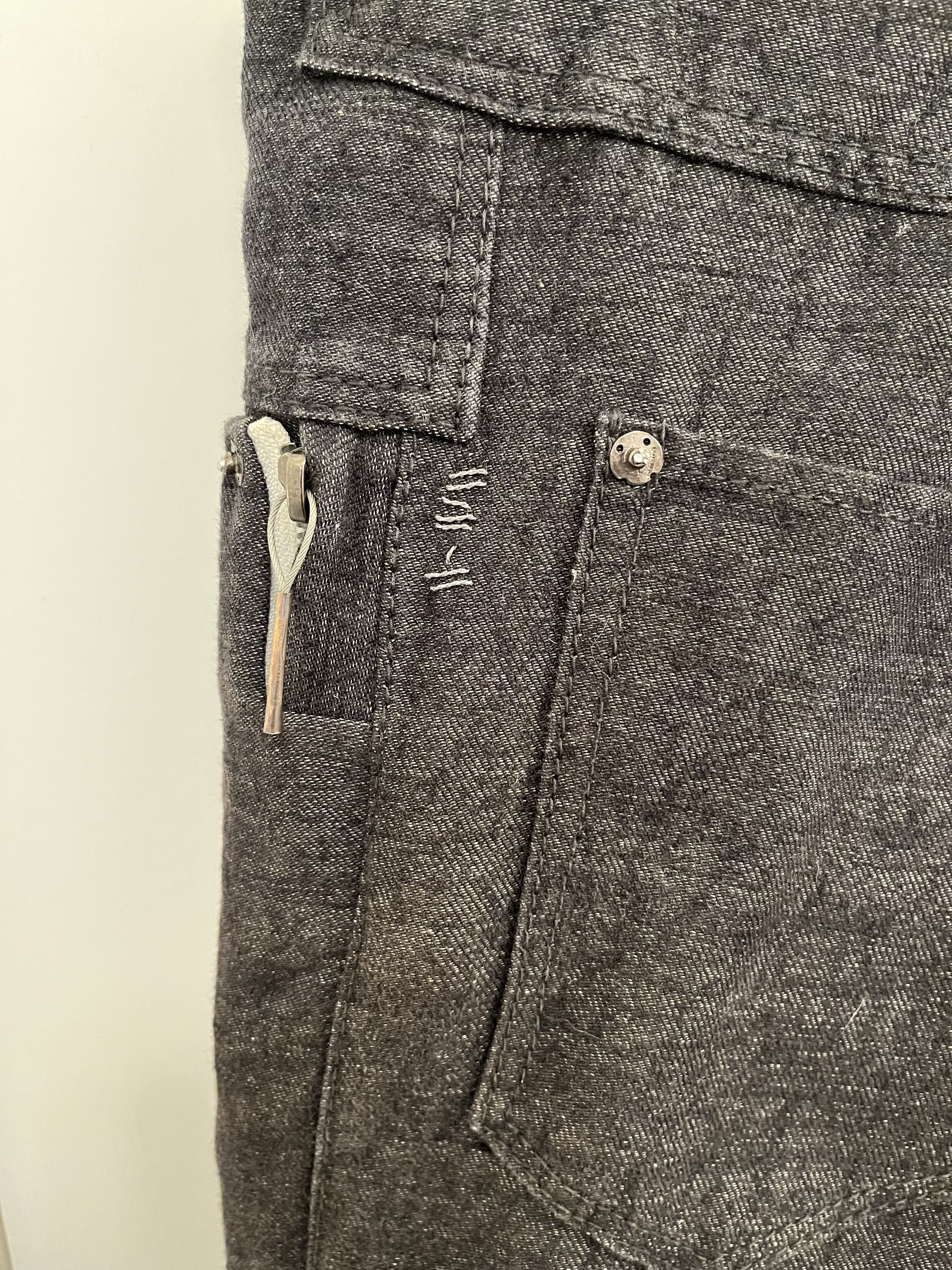 Taichi Murakami taichimurakami black hemp cotton displacement jean sz7 $1500 Size US 32 / EU 48 - 7 Thumbnail