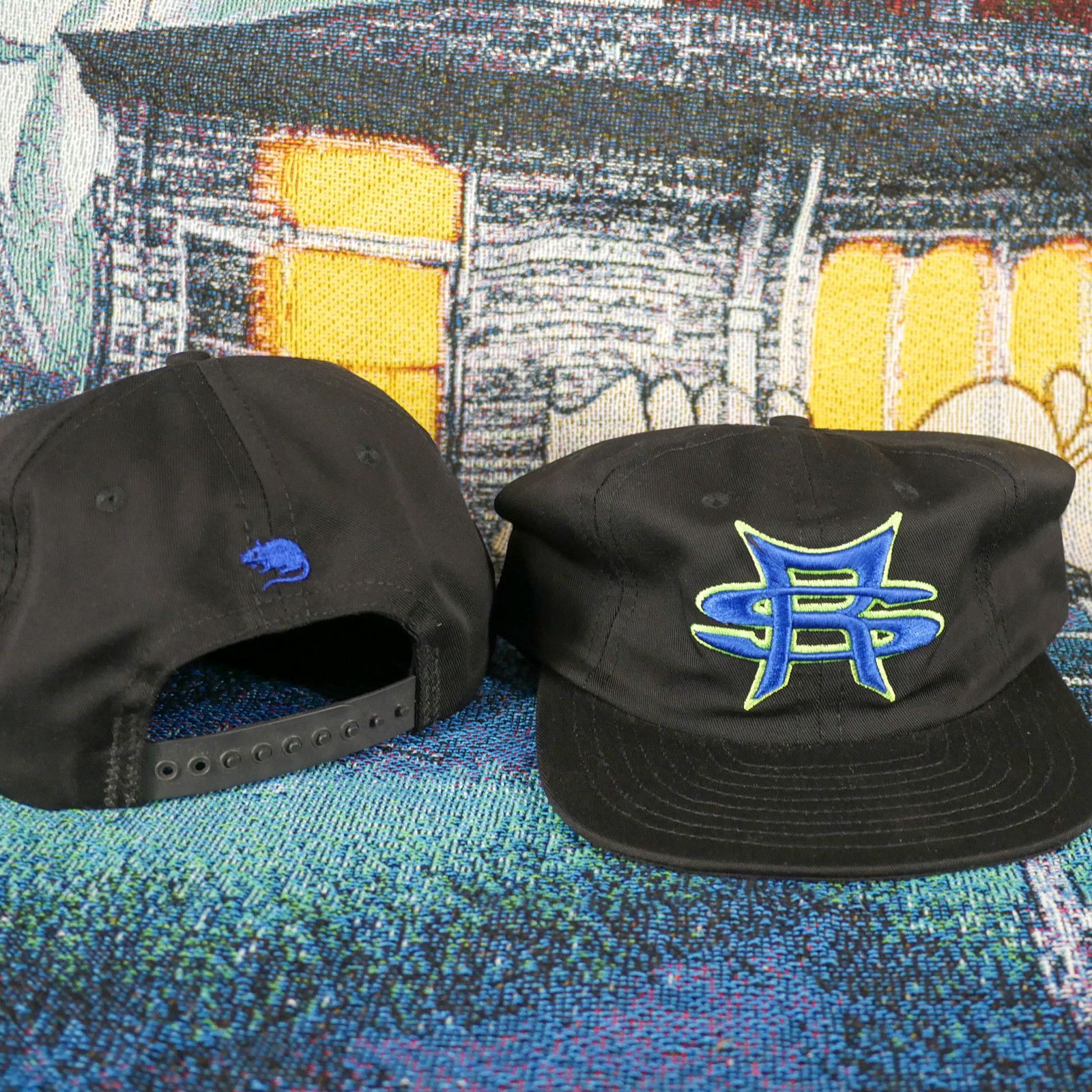Stray Rats Strays Rats Lock Up Puff Print Font Logo Snapback Size ONE SIZE - 1 Thumbnail