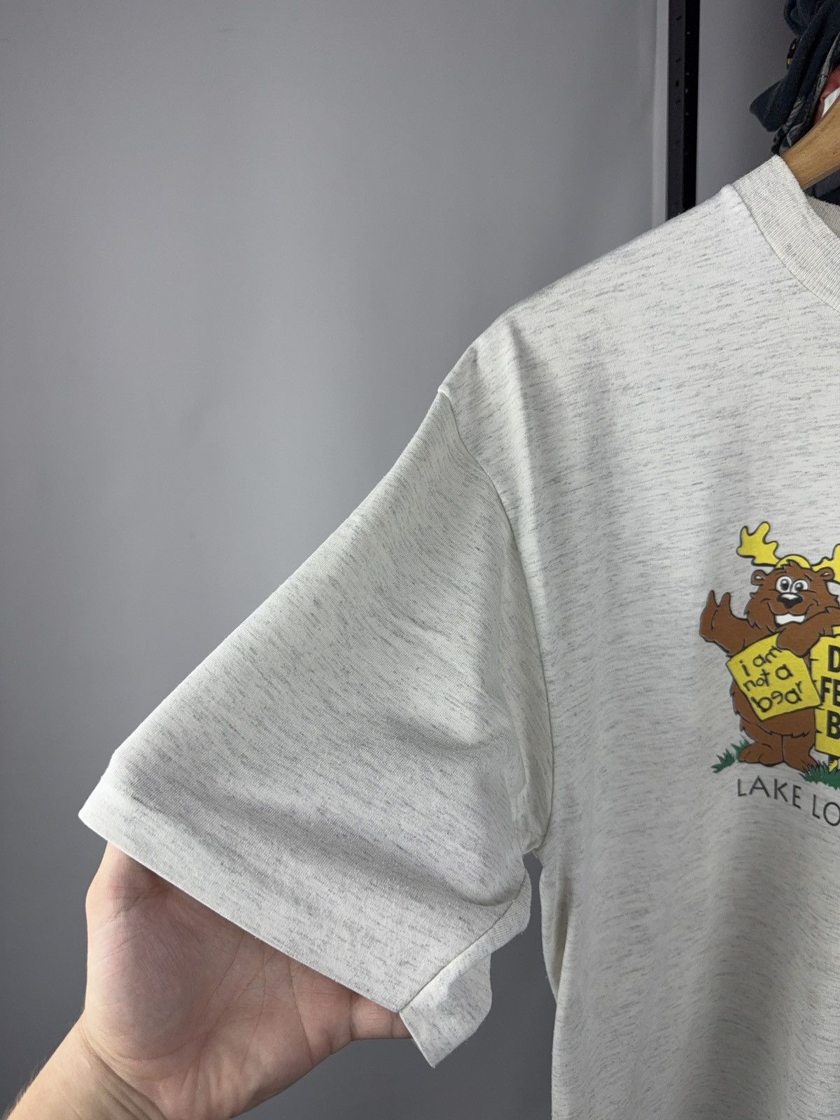 The Mountain Vintage 90s Retro Humour Print Lake Louise CANADA Tee Shirt Size US L / EU 52-54 / 3 - 3 Thumbnail