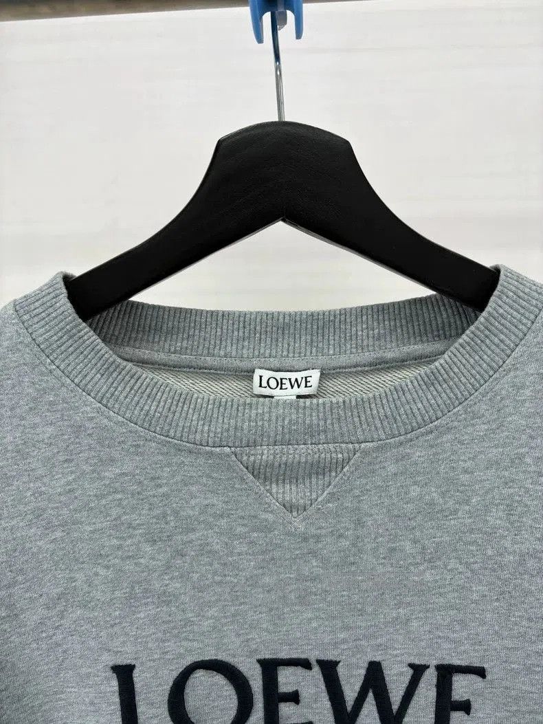 Loewe Loewe Gray Logo Embroidery Sweatshirt M. Size US M / EU 48-50 / 2 - 3 Thumbnail