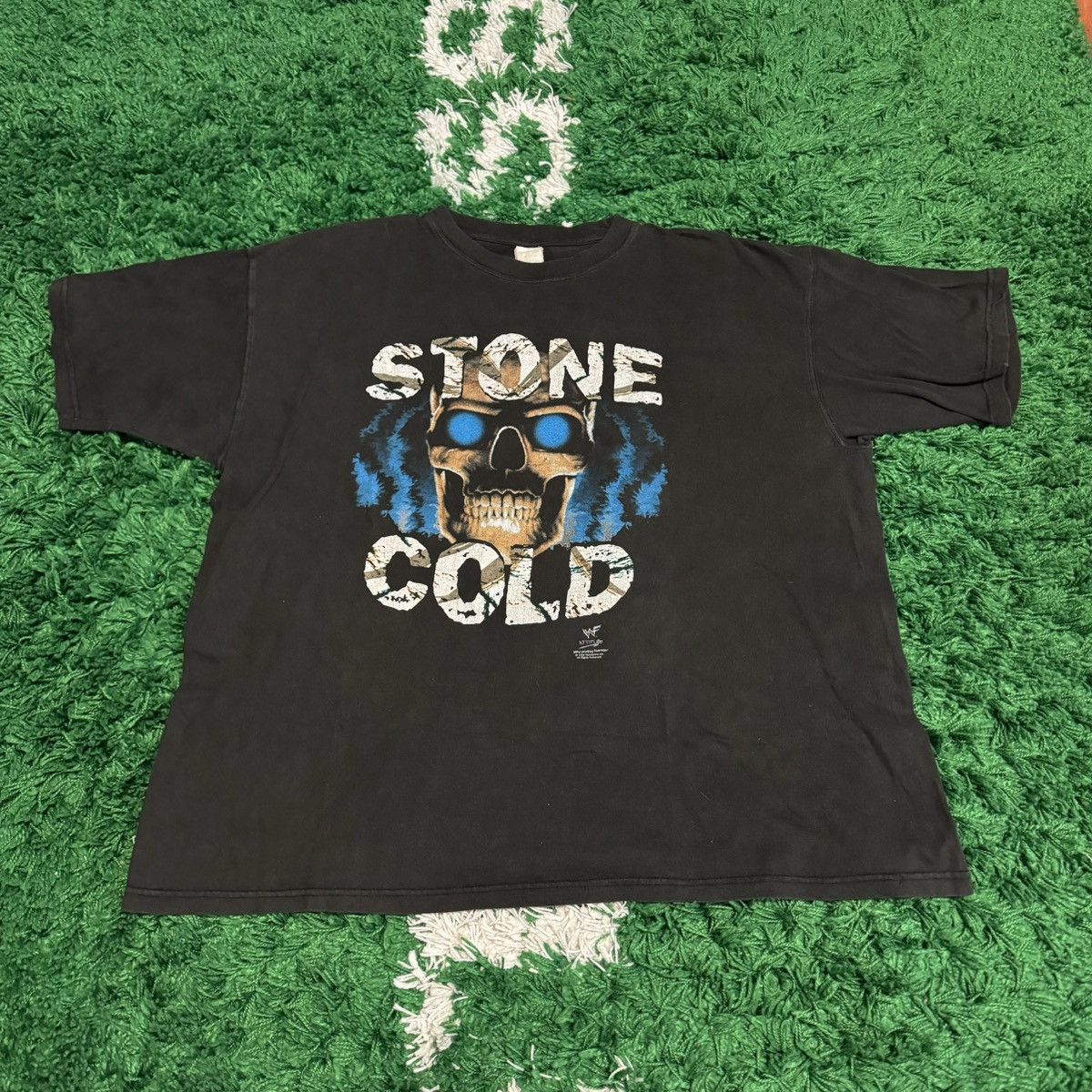 image of Vintage x Wwe 1999 Wwf Stone Cold Steven Austin Skull 2Xl in Black, Men's