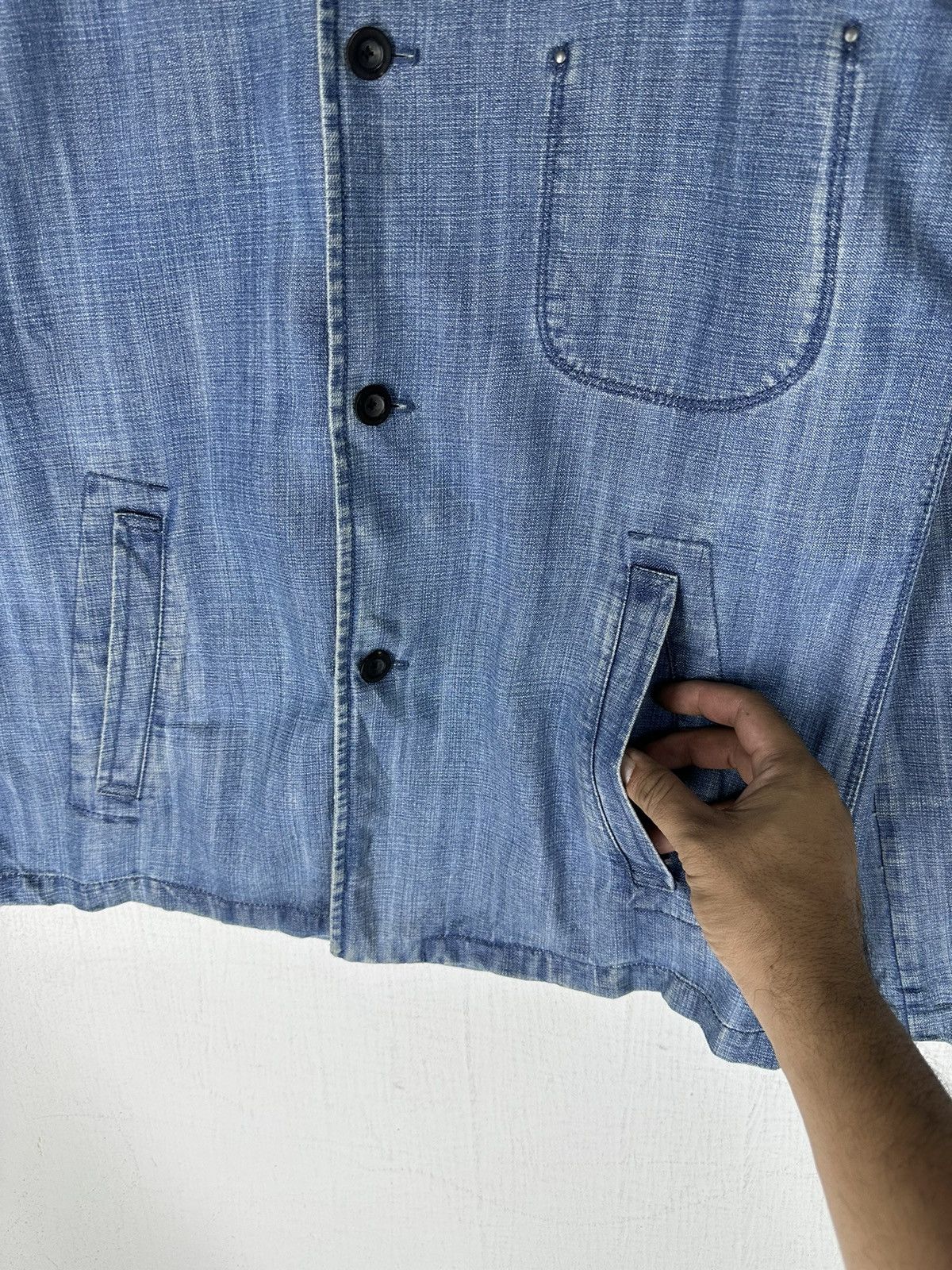 Jil Sander Vintage Jil Sander French Workwear Jacket Size US M / EU 48-50 / 2 - 5 Thumbnail