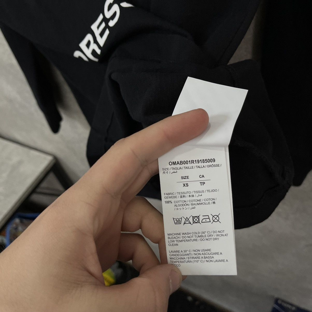 Off-White Off White Black Longsleeve Big Logo Streetwear Rare Size US XS / EU 42 / 0 - 15 Thumbnail