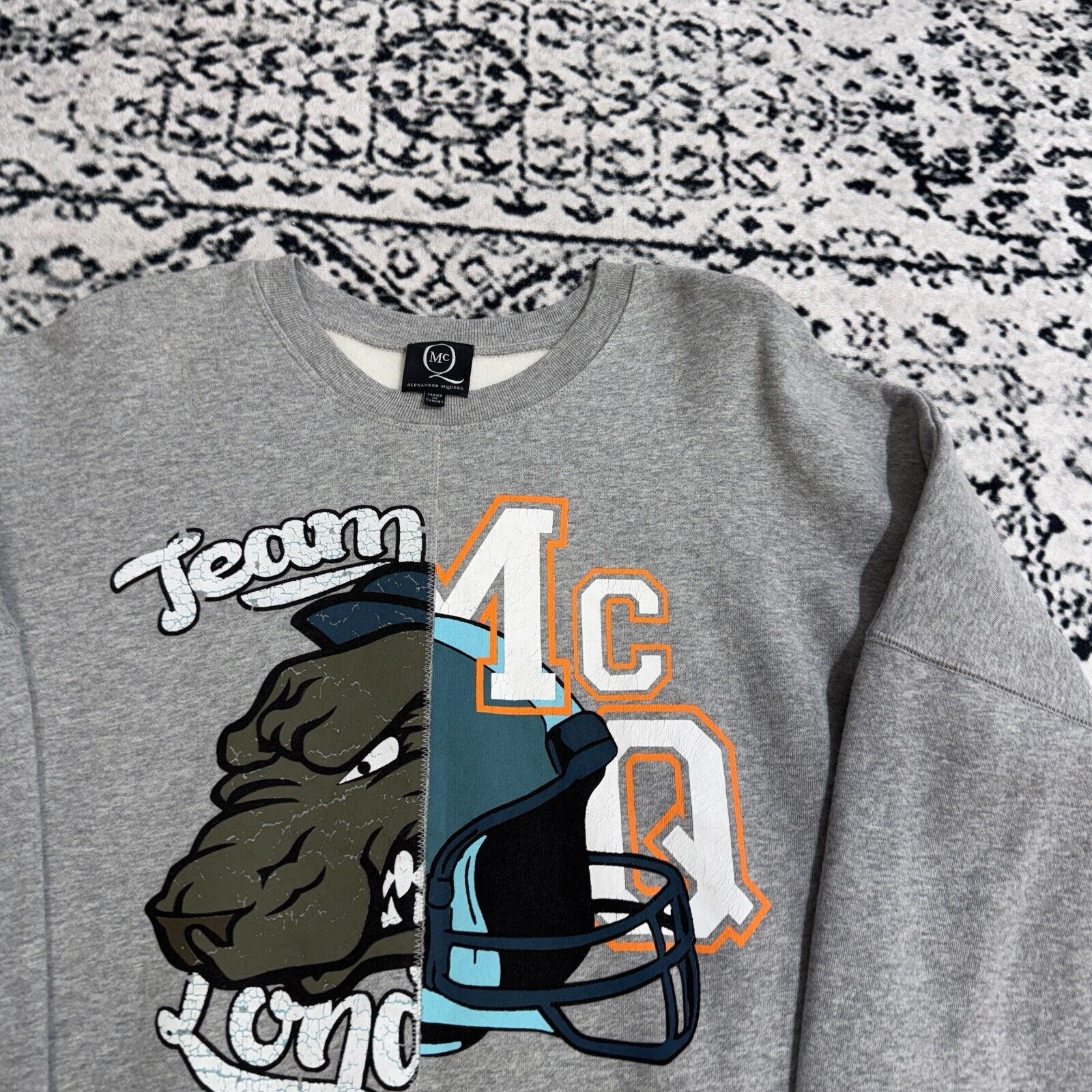 Alexander McQueen × Vintage Vintage Alexander McQueen Gray Cotton Crewneck Size XS MCQ Size US XS / EU 42 / 0 - 5 Thumbnail