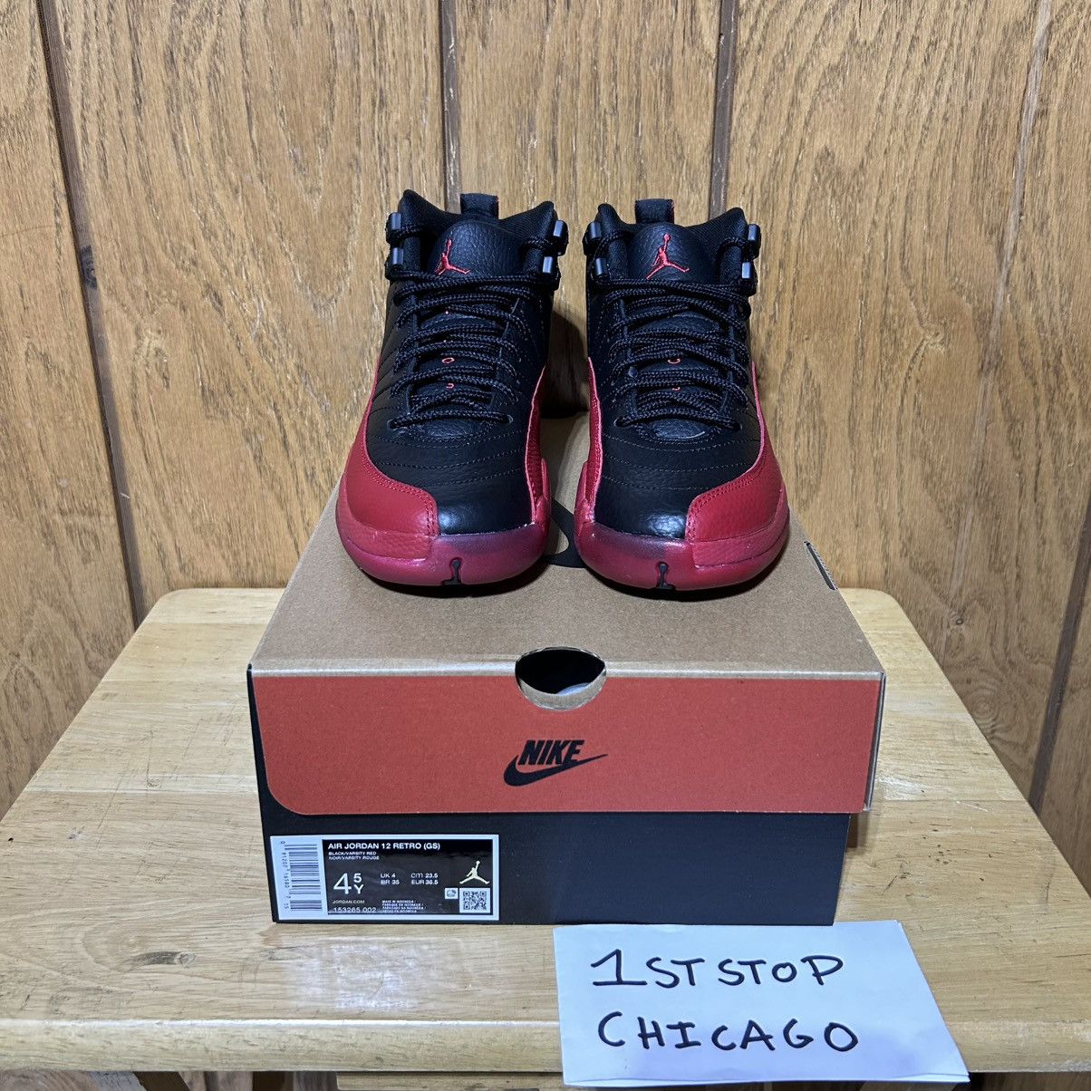 Jordan Brand Nike Air Jordan 12 Retro Flu Game 2025 GS 153265-002 4.5Y Size US 6 / IT 36 - 2 Thumbnail