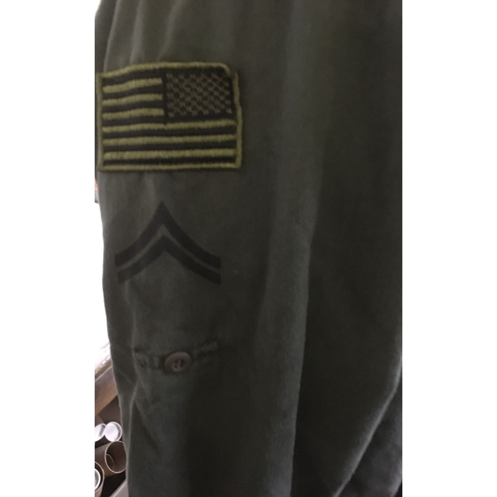 Other Mens Size Small Regular Hotlips Olive Green US Army Collared Size US S / EU 44-46 / 1 - 3 Thumbnail
