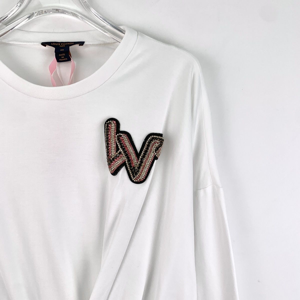 Louis Vuitton Louis Vuitton Diamond-embellished Long Sleeve Dress K26WX Size XS / US 0-2 / IT 36-38 - 3 Thumbnail