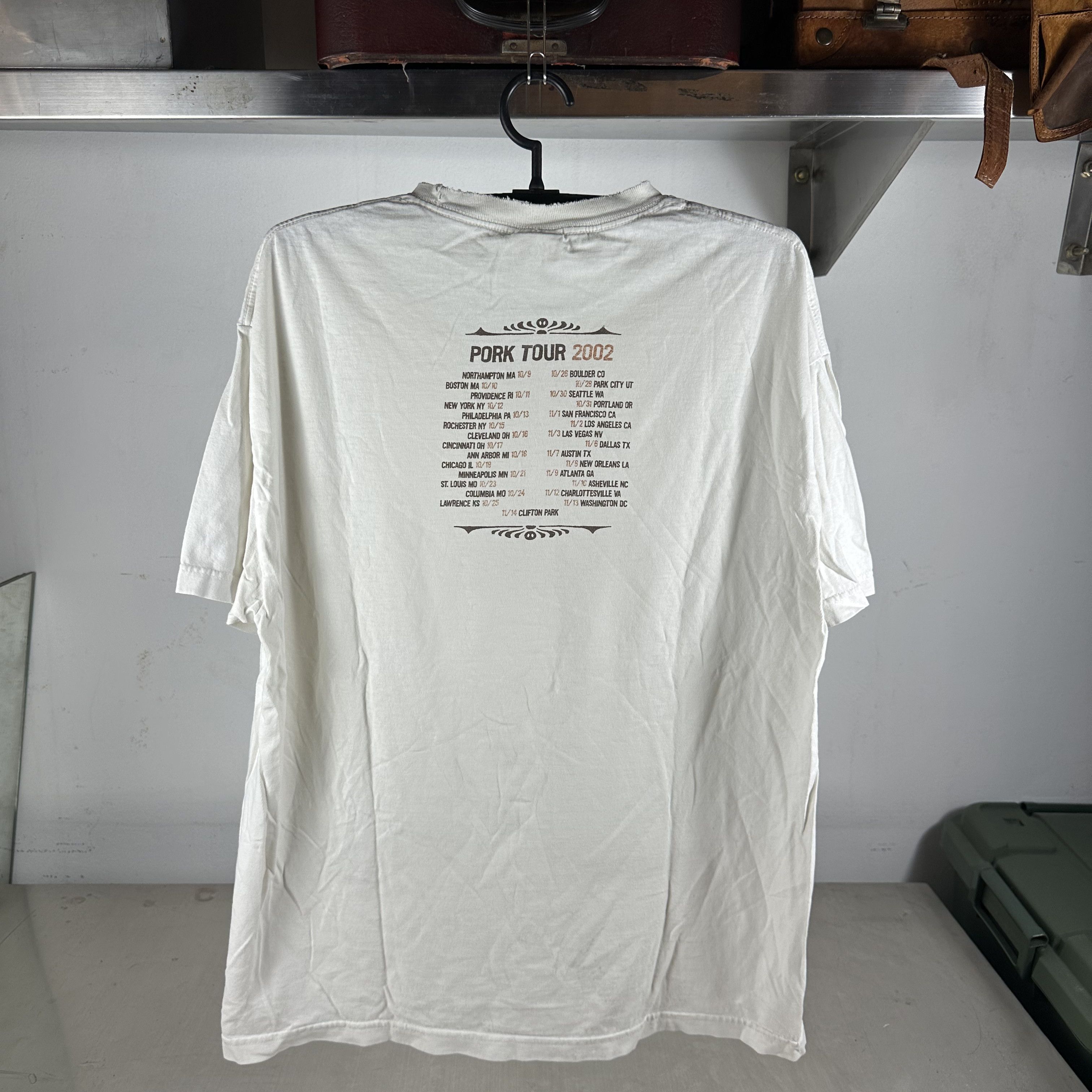 Vintage Vintage 2002 The Pork Tornadoes Pork Tour Band T-shirt Size US XL / EU 56 / 4 - 3 Thumbnail